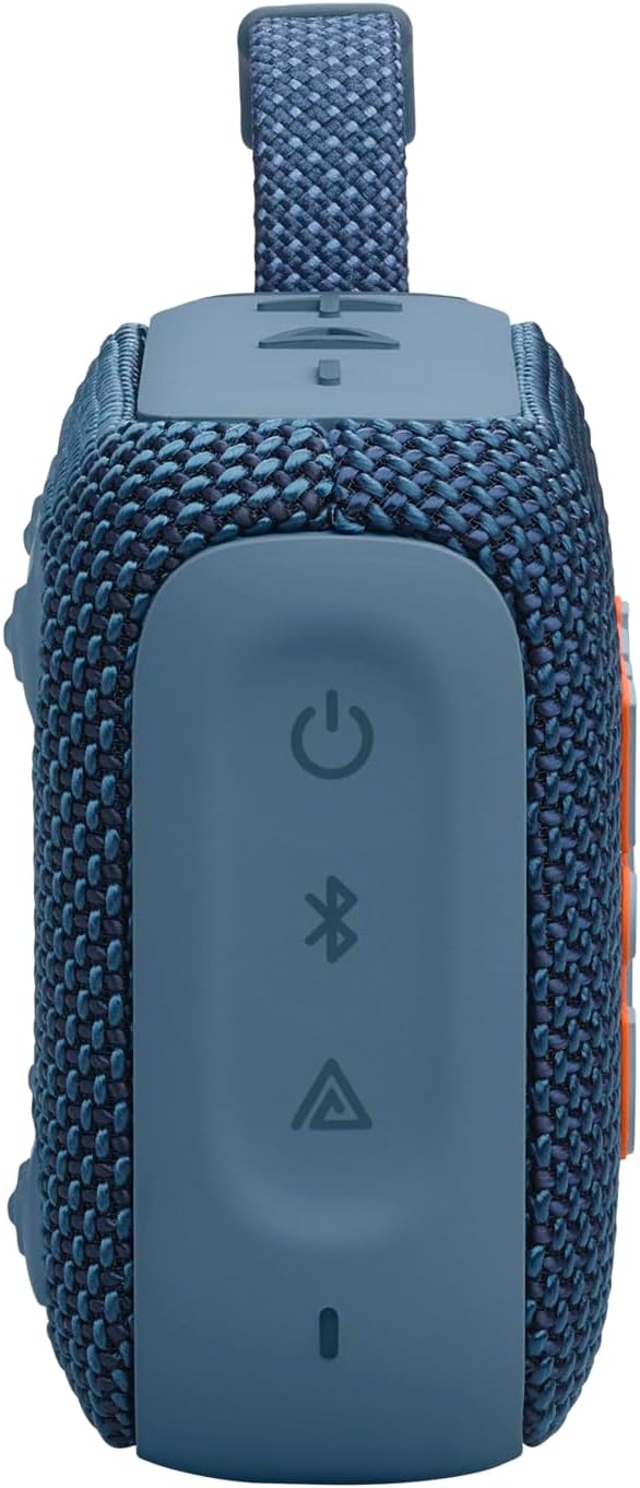 JBL Go 4 - Ultra-Portable, Waterproof and Dustproof Bluetooth Speaker, 7-Hour Built-in Battery, Made in Part with Recycled Materials (Blue) - Image 5