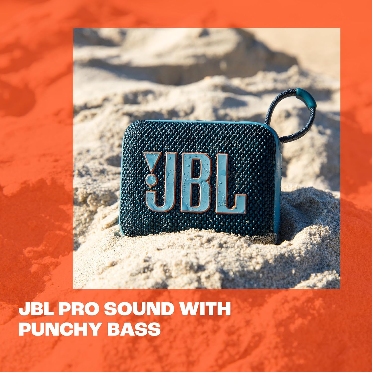JBL Go 4 - Ultra-Portable, Waterproof and Dustproof Bluetooth Speaker, 7-Hour Built-in Battery, Made in Part with Recycled Materials (Blue) - Image 7