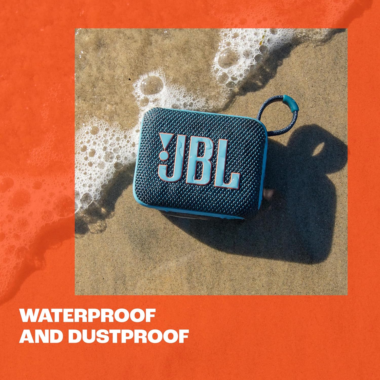 JBL Go 4 - Ultra-Portable, Waterproof and Dustproof Bluetooth Speaker, 7-Hour Built-in Battery, Made in Part with Recycled Materials (Blue) - Image 9