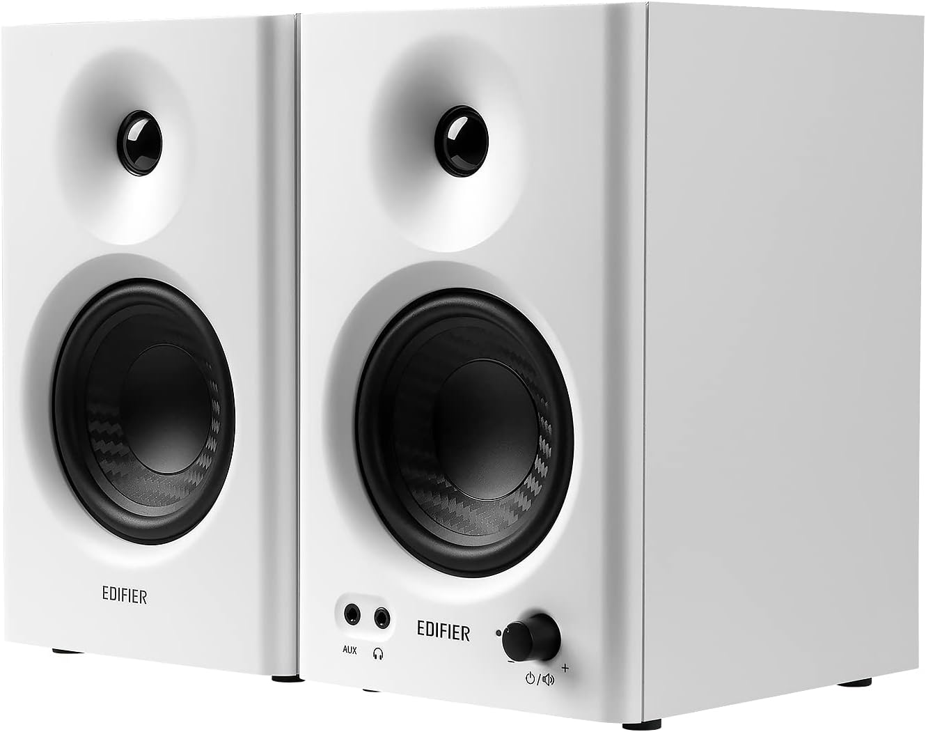 Edifier MR4 Powered Studio Monitor Speakers, 4" Active Near-Field Monitors Speaker - White (Pair) - Image 2
