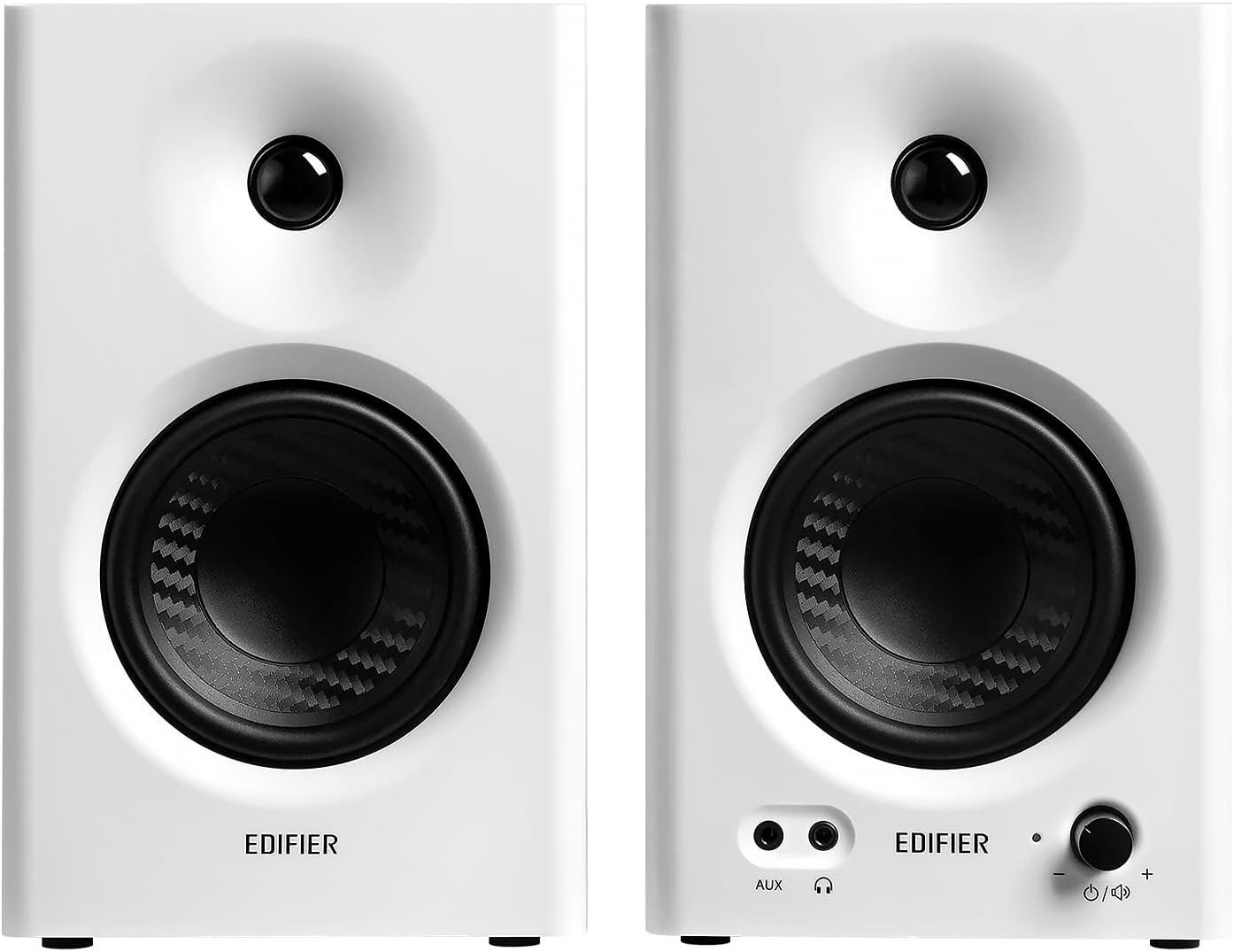 Edifier MR4 Powered Studio Monitor Speakers, 4" Active Near-Field Monitors Speaker - White (Pair) - Image 3