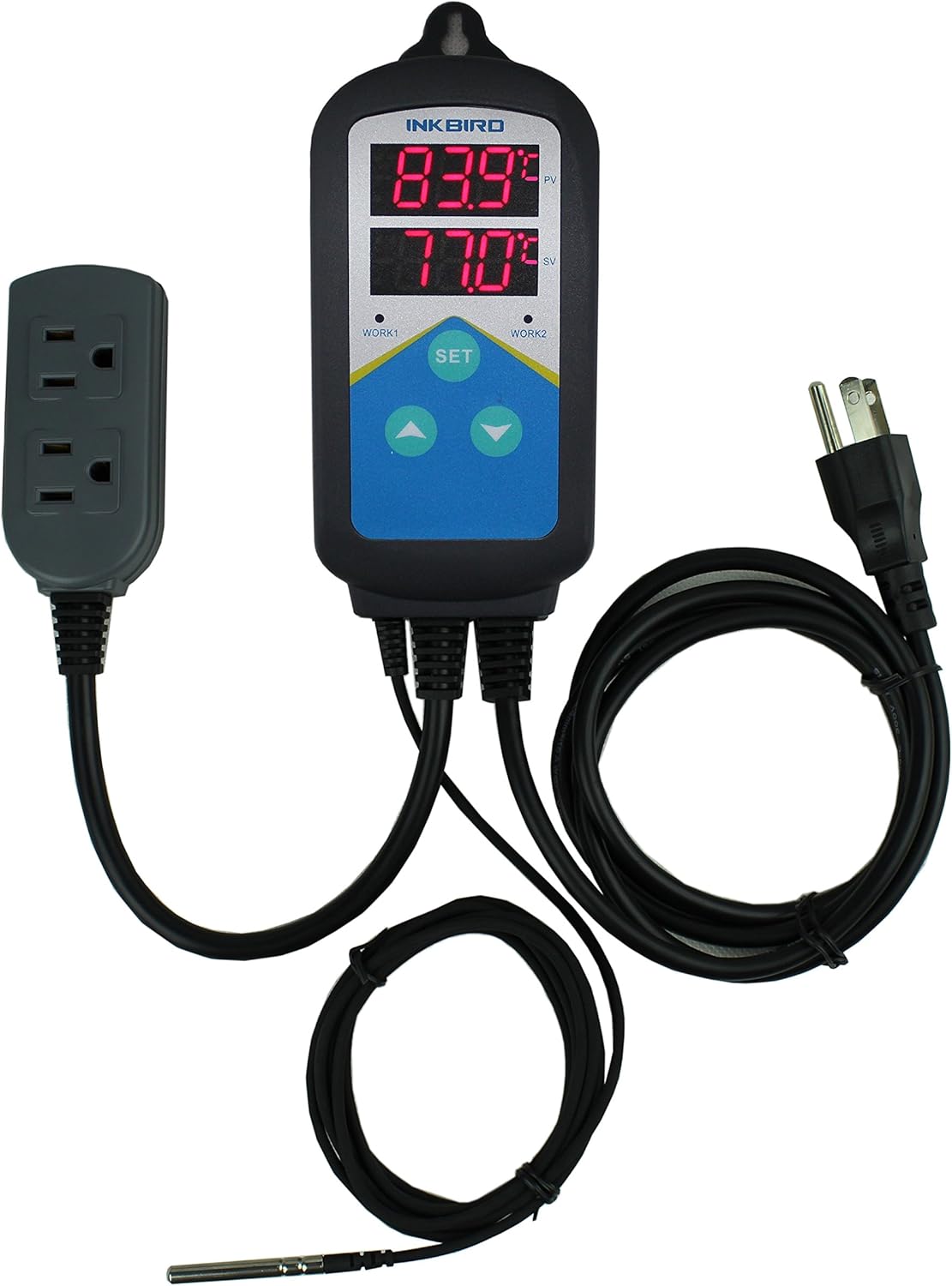 Inkbird Temperature Controller ITC-306T Digital Thermostat Smart Day Night Cycle Dual Heating Outlet - Image 2