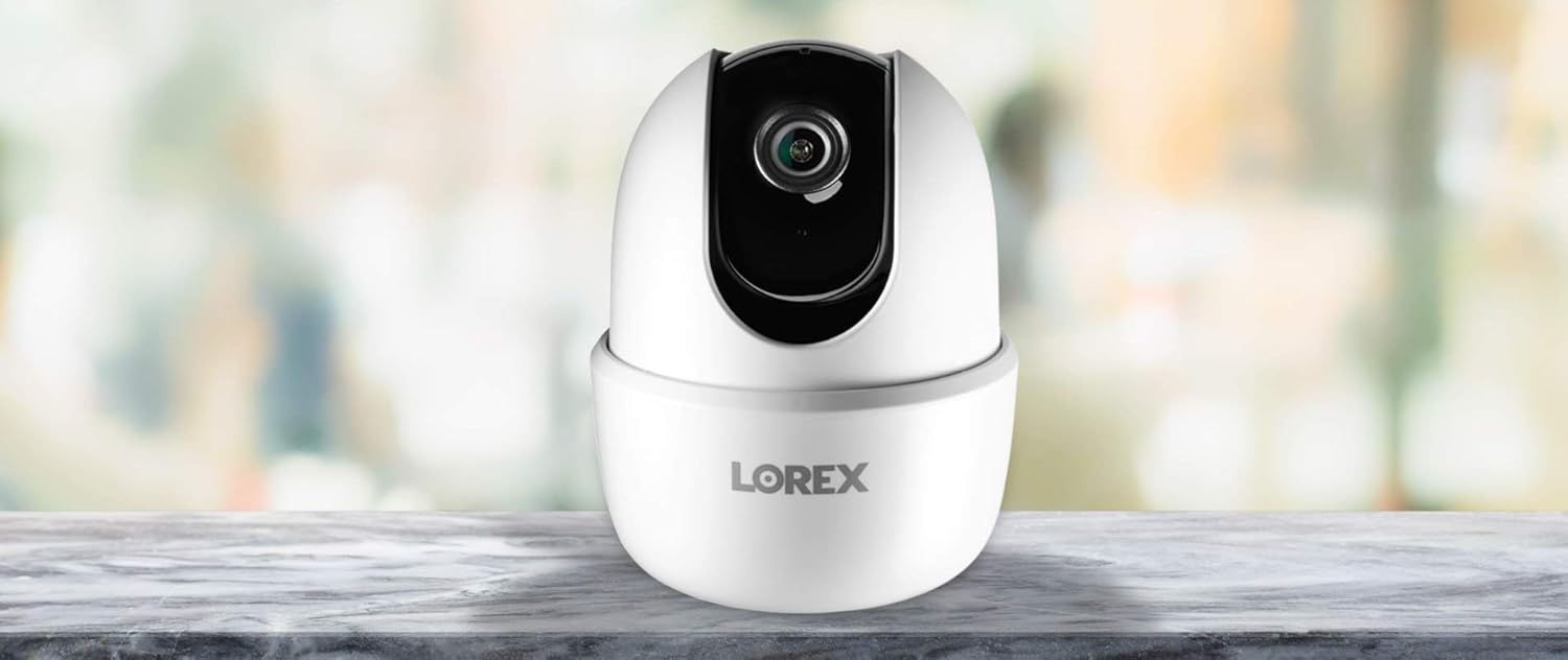 Lorex Pan & Tilt Indoor Security Camera - Wireless 2K WiFi Camera with Person Detection, Two-Way Talk and Smart Home Compatibility (16GB MicroSD) - Image 9