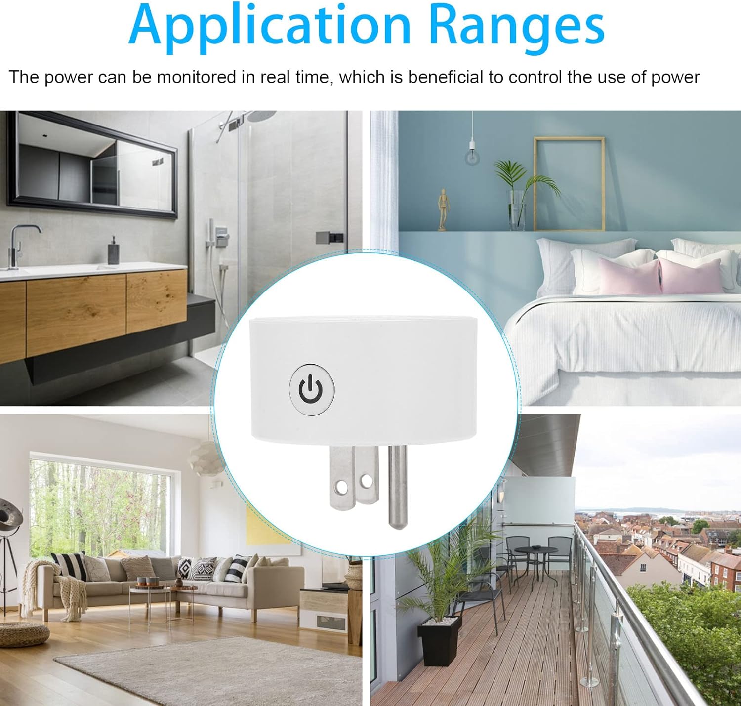 Smart Plug, Intelligent App Remote Control Smart Plug PC US Plug 100-240V AC 10A Fireproof for Household for ZigBee3.0 - Image 10