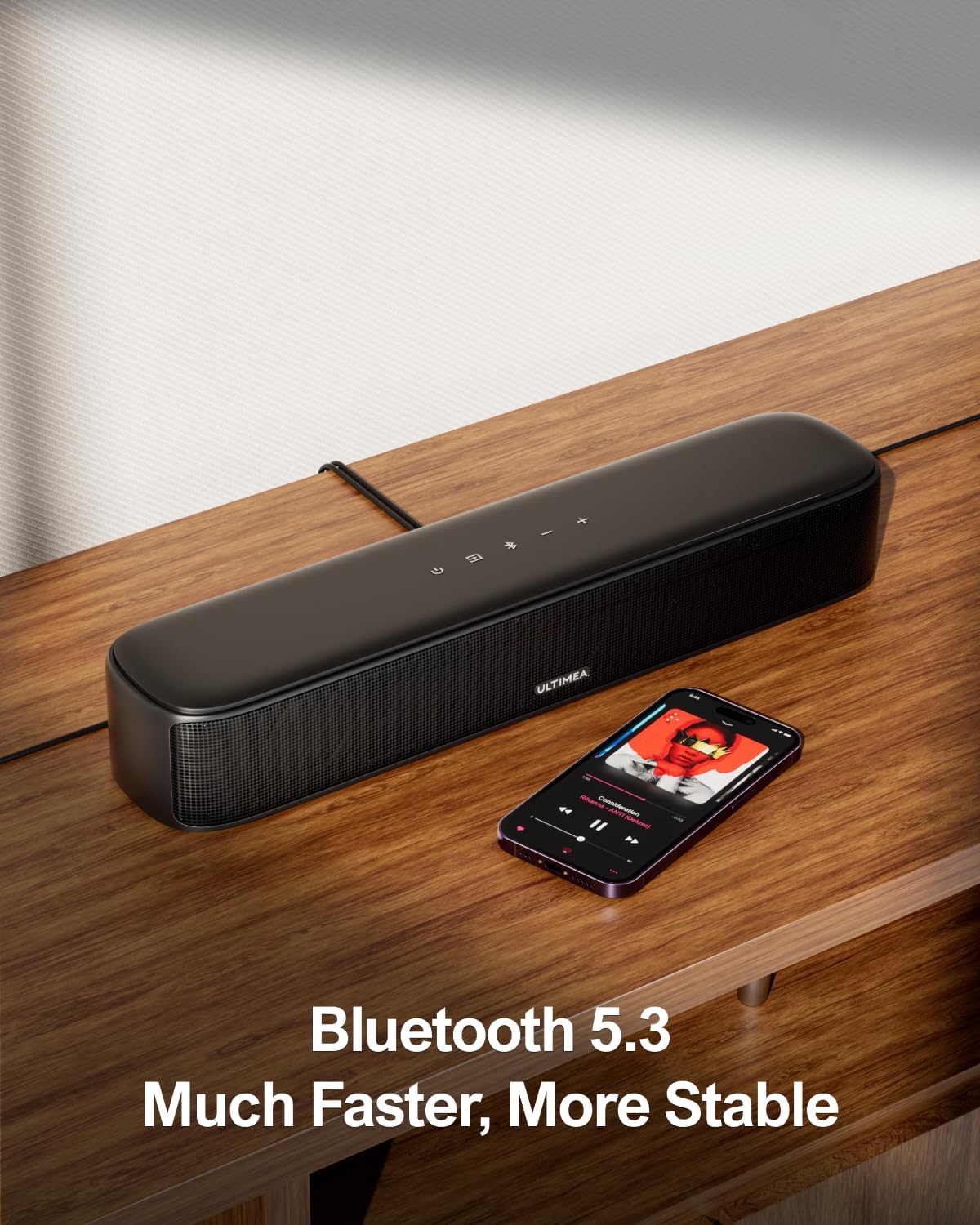 ULTIMEA 7.1ch Virtual Surround Sound Bar, Sound Bar for TV with 4 Surround Speakers, Surround Sound System for TV, App Control, TV Soundbar with Subwoofer, Opt/AUX/BT, Aura A40 (U2601) - Image 10