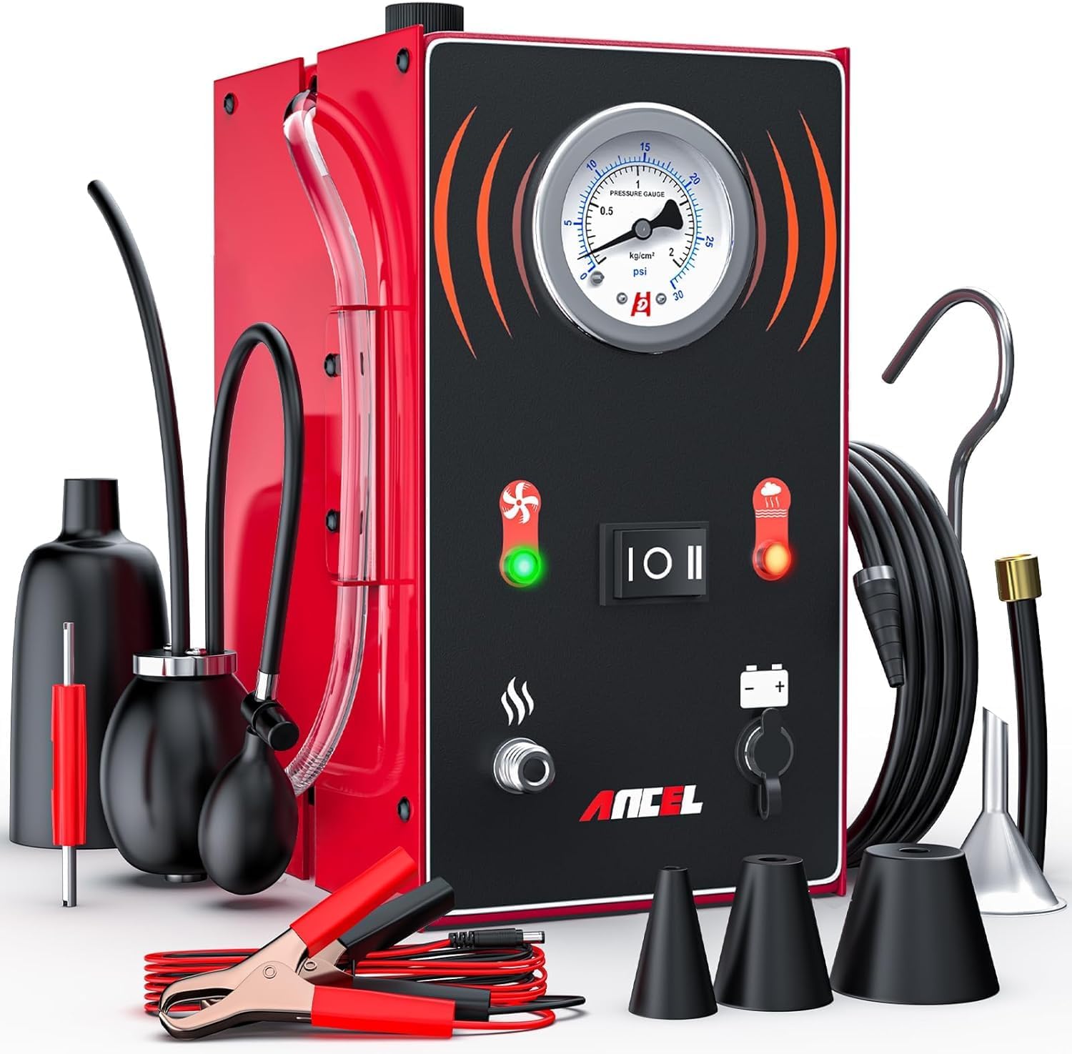 ANCEL S200 Automotive Smoke Machine with Built-in Air Pump & Advanced Overheat Protection - Fast & Accurate EVAP, Vacuum, Exhaust Leak Testing for All Cars, Motorcycles, Trucks - Image 2