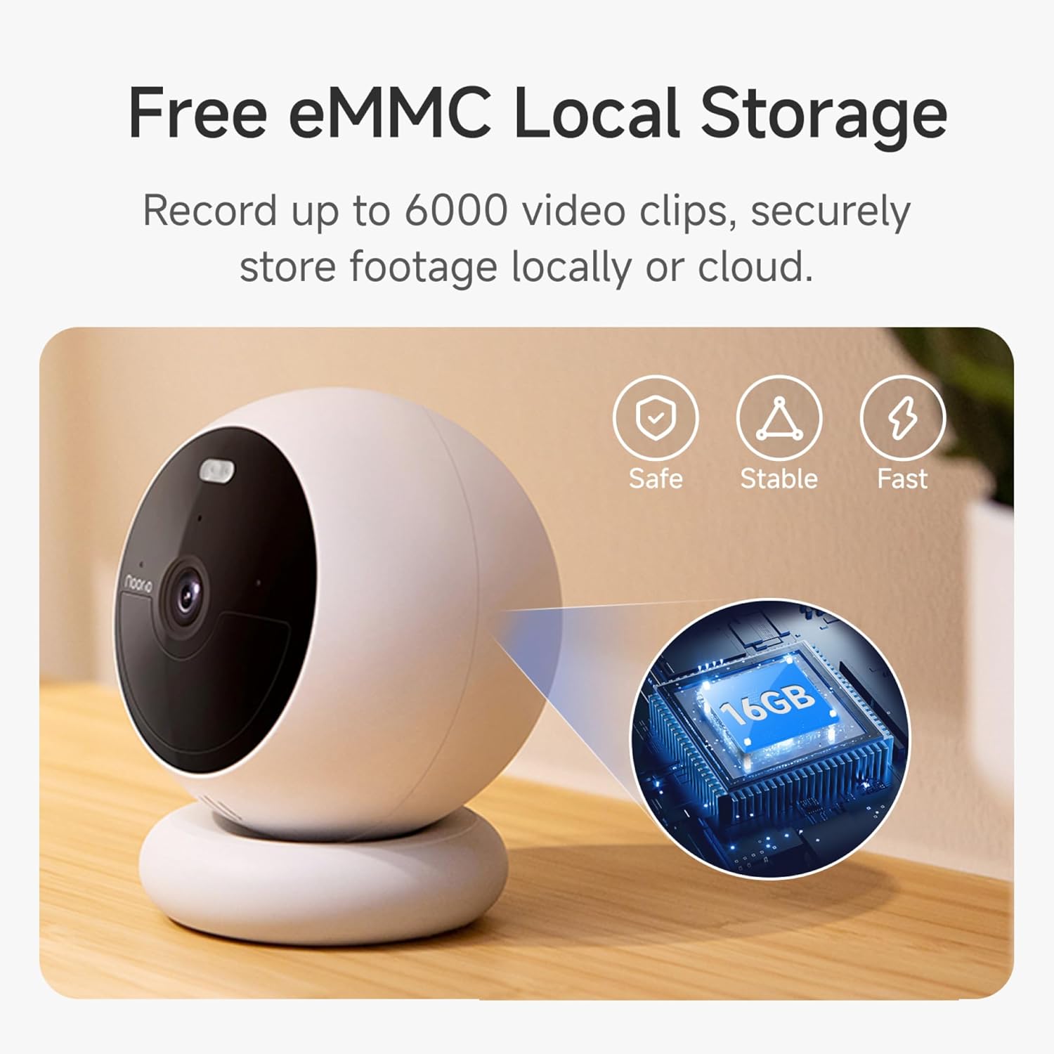 Noorio Security Cameras Wireless Outdoor 4MP Battery Powered Camera Surveillance Exterieur for Home, Color Night Vision, AI Motion Detection, 2-Way Audio, IP66, 16GB Local Storage, 2.4G WiFi, B210-SE - Image 4