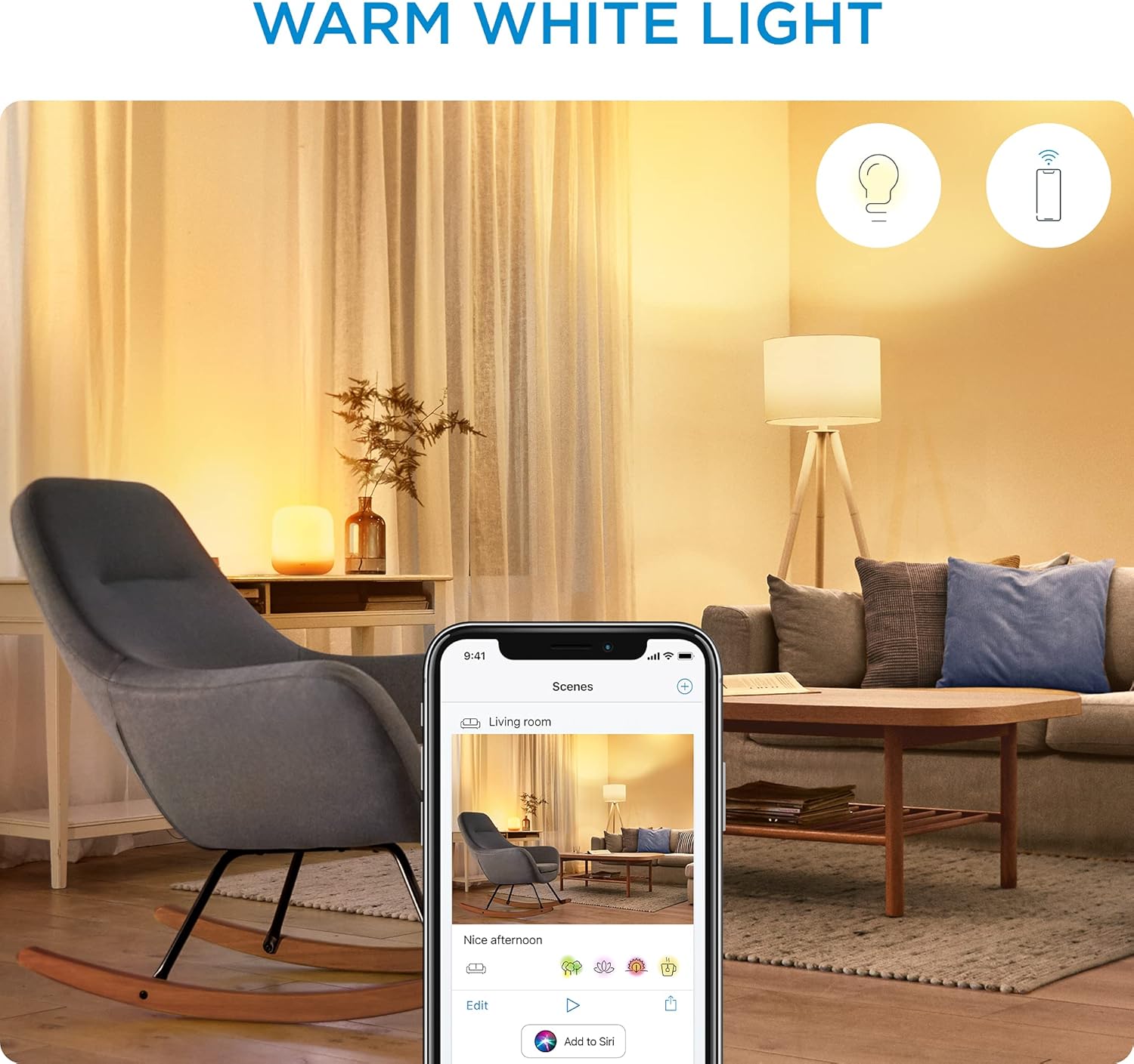 WiZ 100W A21 Frosted WiFi Full Color & Tunable White - Image 6