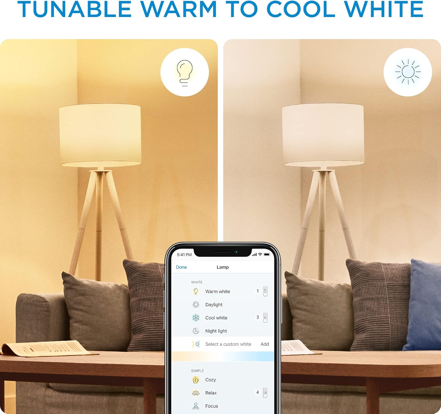 WiZ 100W A21 Frosted WiFi Full Color & Tunable White - Image 7