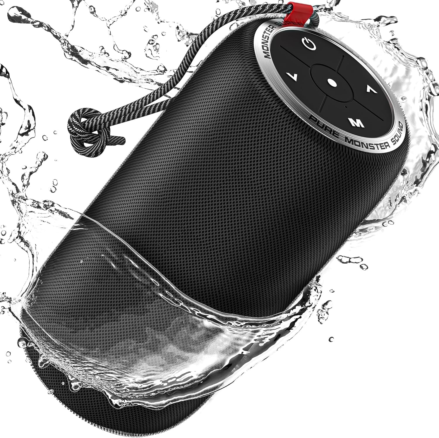 Monster S310 Bluetooth Speaker, Portable Bluetooth Speaker, 30W True Wireless Stereo Pairing Deliver Dynamic Sound, Waterproof Speaker, Bluetooth 5.2 Built-in Mic, 24H, for Family Outdoor - Image 2