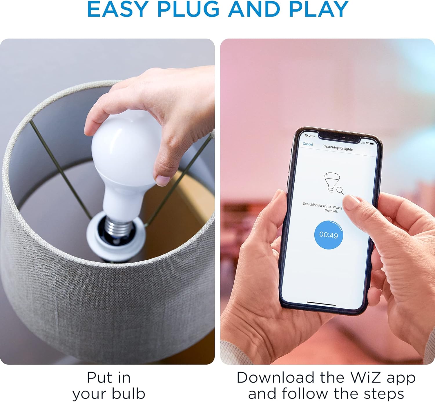 WiZ 100W A21 Frosted WiFi Full Color & Tunable White - Image 4