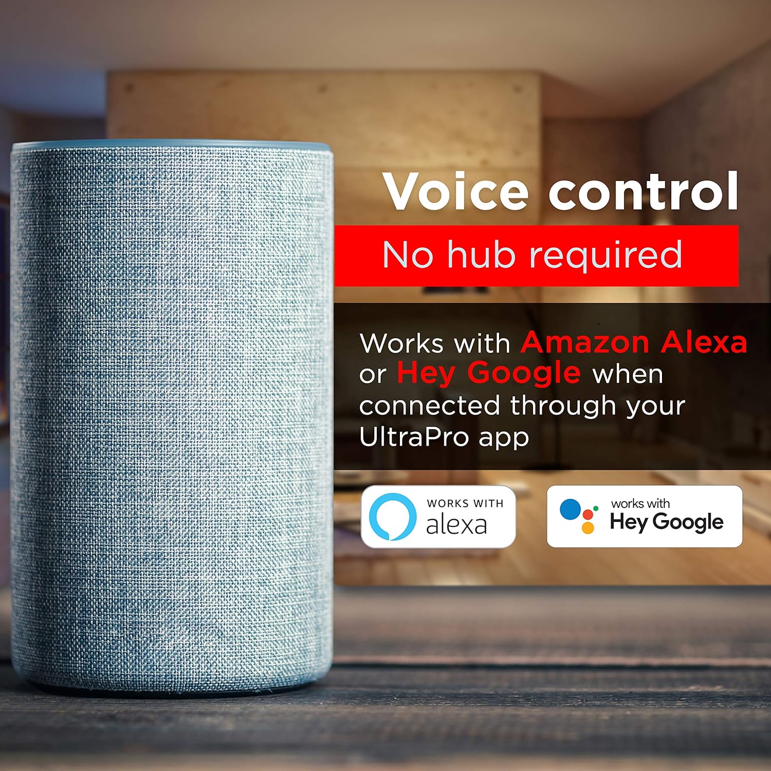 UltraPro Smart Plug, Dual WiFi Outlet Compatible with Alexa, Echo & Google Home, No Hub Required, Remote Control, ETL Certified, 2 Grounded Sockets, 2-Pack, 51403 - Image 3