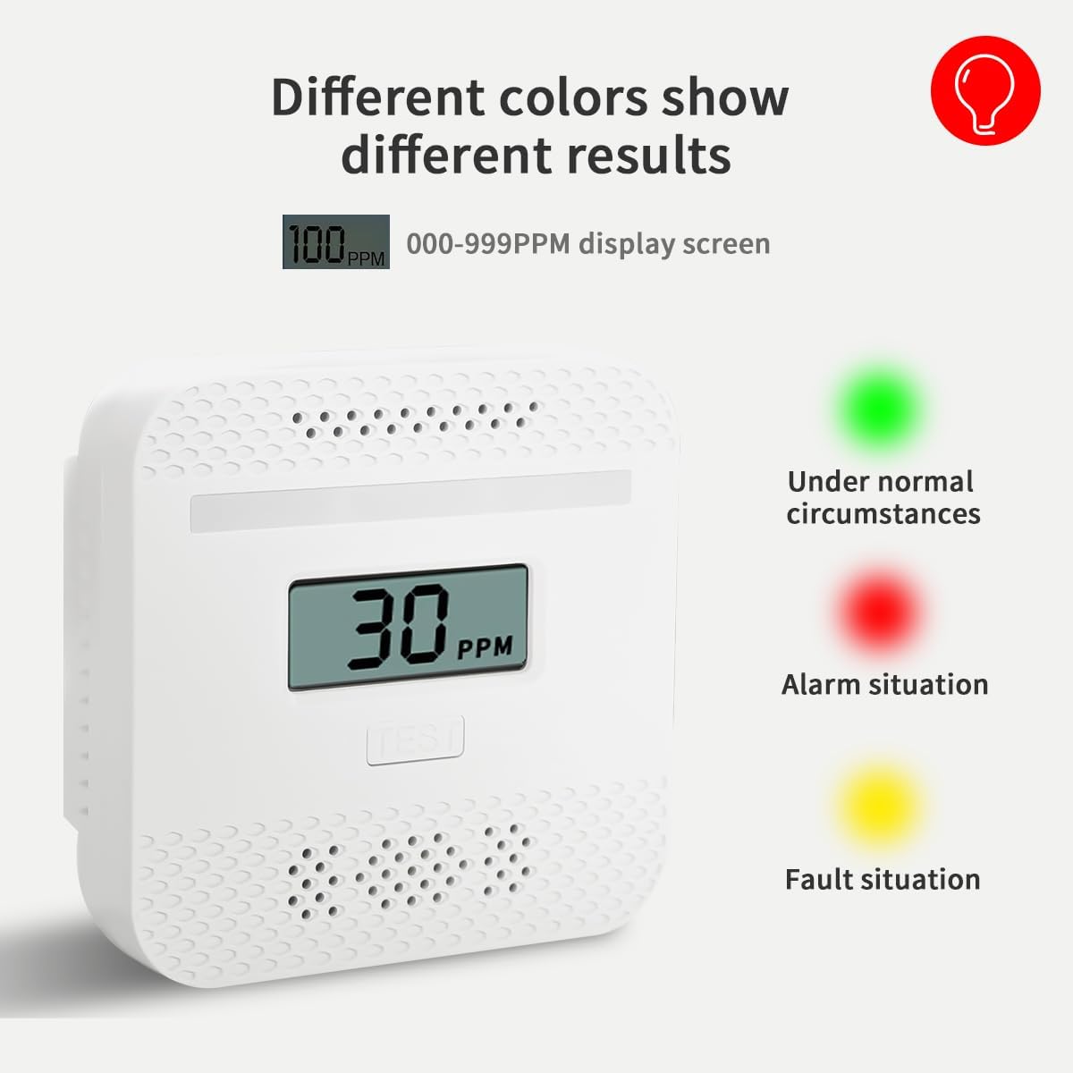Mini Portable Carbon Monoxide Detector | LCD Digital Display and Buzzer Alarm,Electrochemical Sensors That Comply with UL2034 Home Safety Standards|Suitable for Outdoor Camping,Travel,Car and Home (2) - Image 4