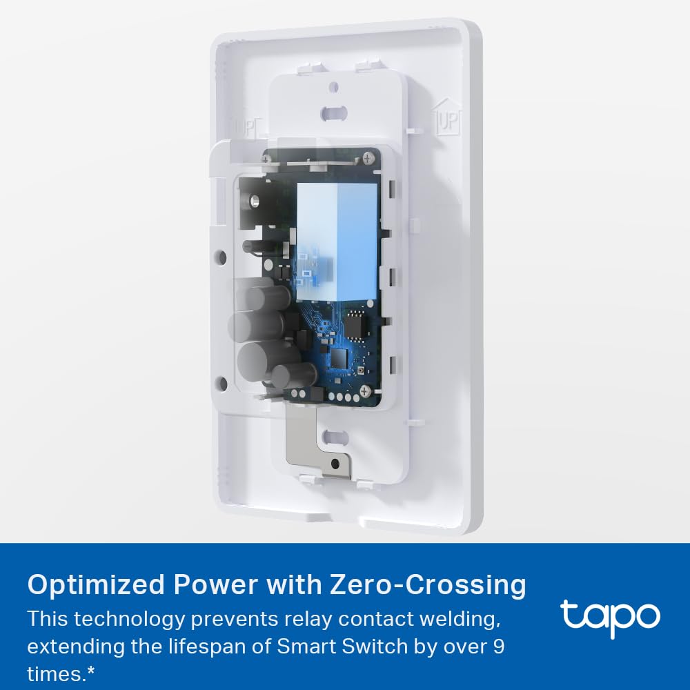 TP-Link Tapo Smart Switch, Single-Pole/3-Way/4-Way, Matter Compatible, Energy Monitoring, Neutral Wire Required, Works with Alexa, Siri, Google Home, SmartThings, UL Certified, 2.4GHZ Wi-Fi, Tapo S515 - Image 7
