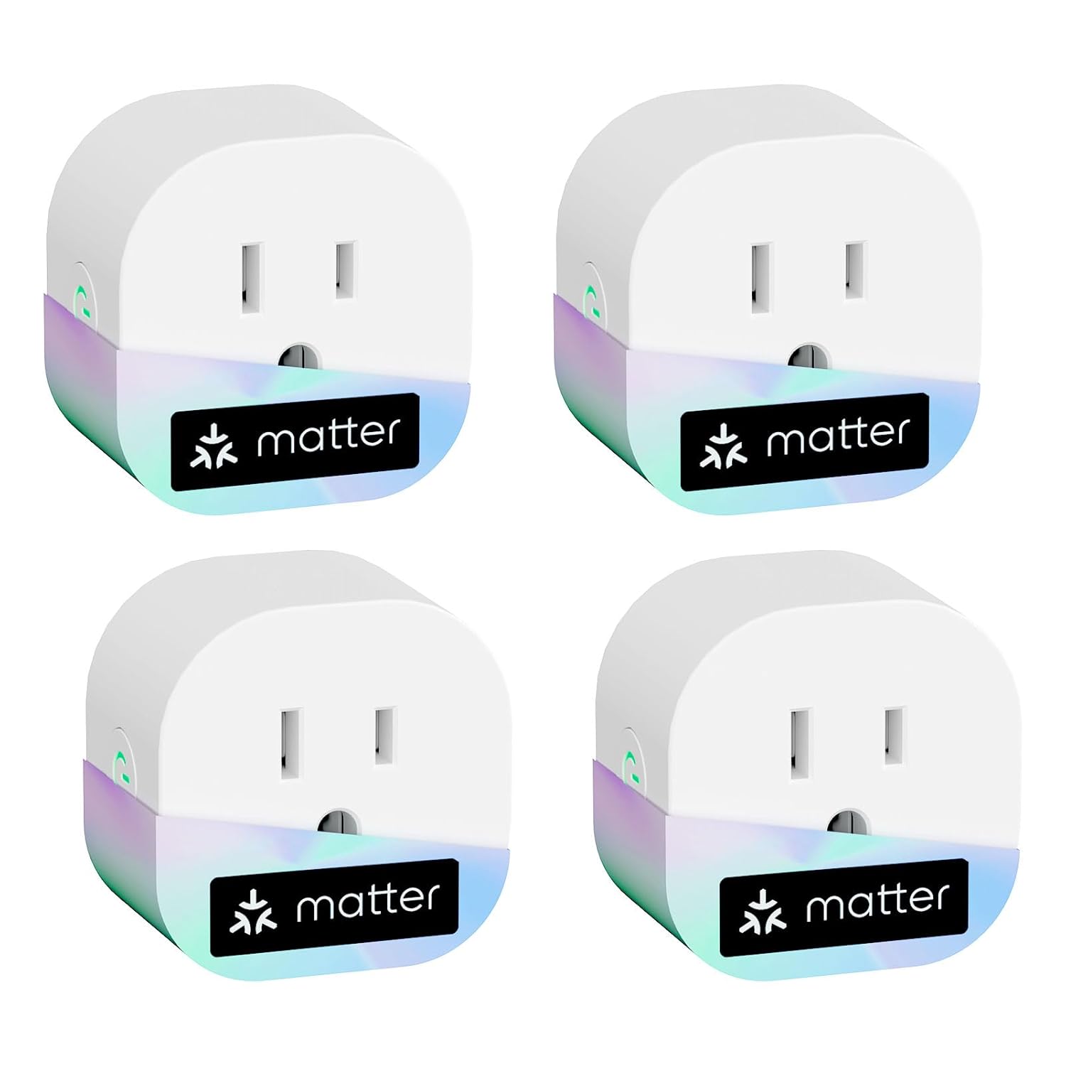 meross Matter Smart Plug Mini, Easy Setup, 100% Privacy Matter Smart Home, Work with Alexa, HomeKit, Google Home with Schedule and Timer, App and Voice Control, 2.4G Wi-Fi Only (4 Pack) - Image 2