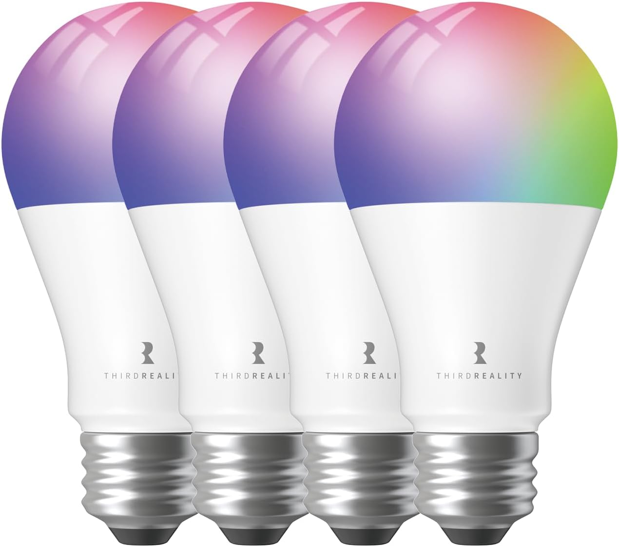 THIRDREALITY Zigbee Smart Color Bulb ZL1 4 Pack, Hub Required,Compatible with Home Assistant(ZHA&Z2M), SmartThings,Aeotec,Homey,Hubitat or Echo Devices with Built-in Hub, A19 RGBCW Bulb,800 Lumens - Image 2