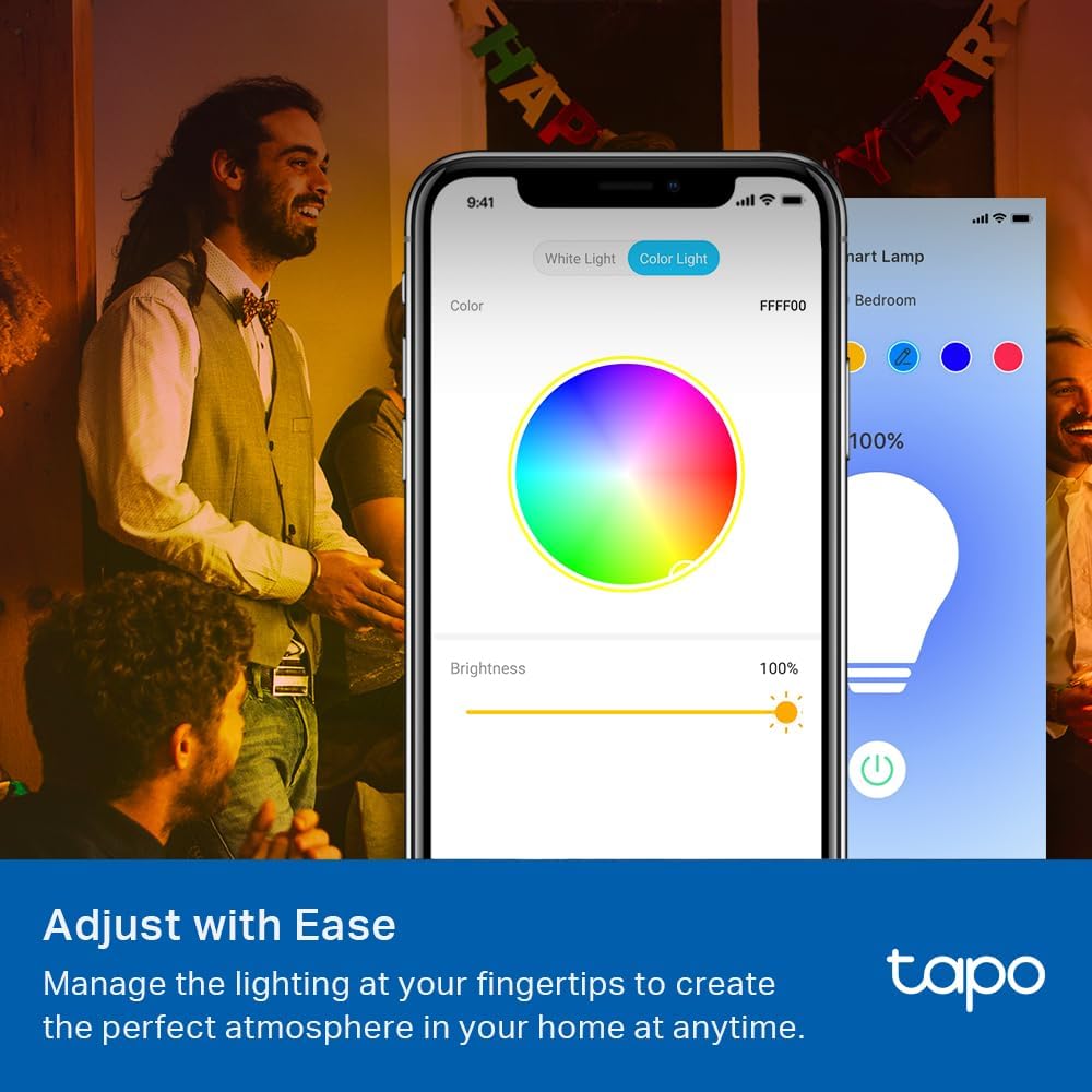 TP-Link Tapo Smart Light Bulbs, 16M Colors RGBW, Dimmable, Compatible with Alexa and Google Home, Amazon CFH&FFS, A19, 60W Equivalent, 800LM CRI>90, 2.4GHz WiFi only (Tapo L531E) - Image 4
