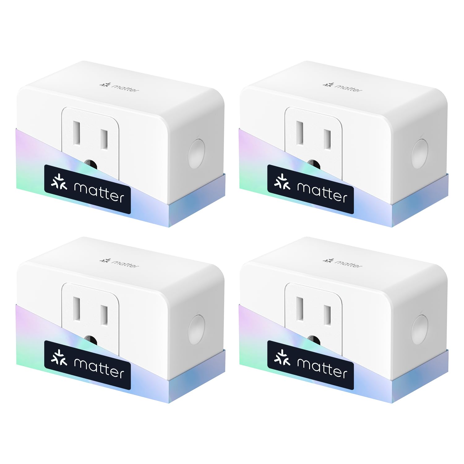 meross Matter Smart Plug Mini, Energy Monitoring, Wi-Fi Outlet Support Apple HomeKit, Alexa, Google Home, MSS Easy Setup, 4 Pack - Image 2