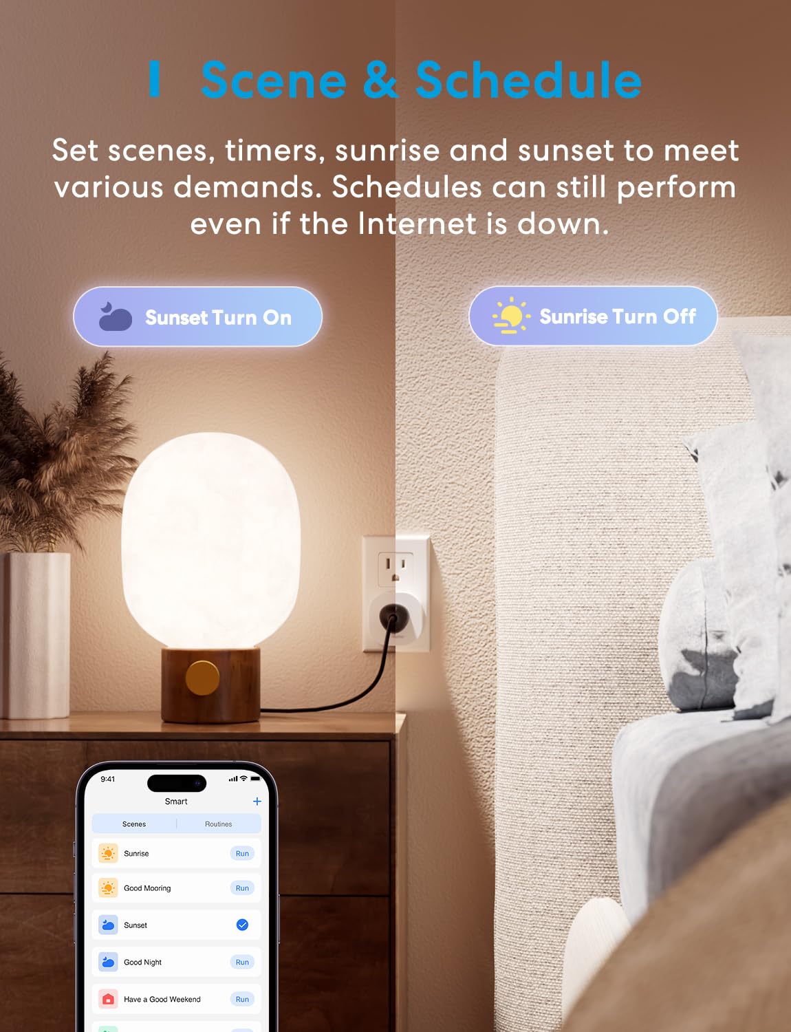 meross Matter Smart Plug Mini, Easy Setup, 100% Privacy Matter Smart Home, Work with Alexa, HomeKit, Google Home with Schedule and Timer, App and Voice Control, 2.4G Wi-Fi Only (4 Pack) - Image 5