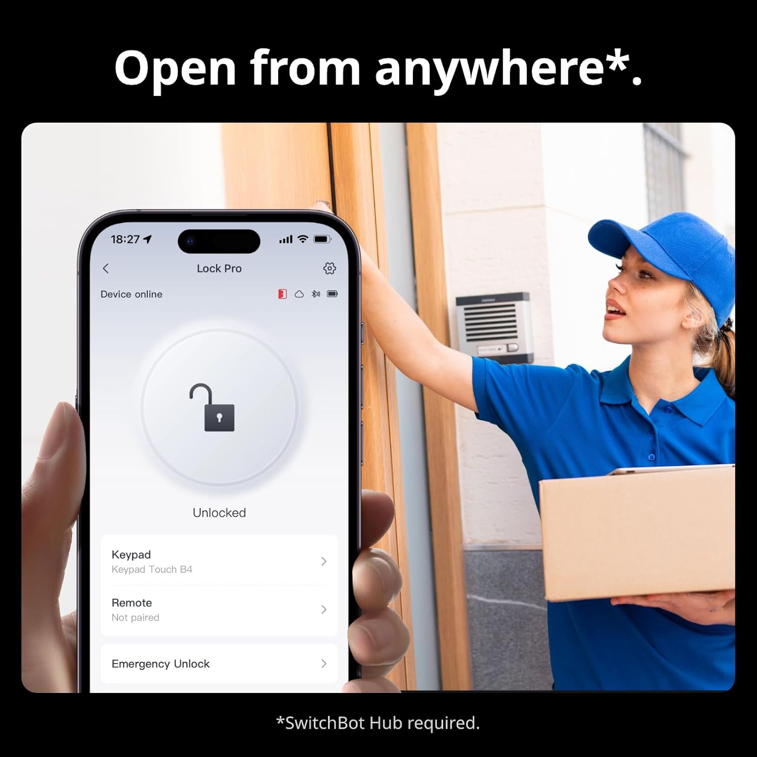 SwitchBot Smart Lock Pro, Keyless Entry Door Lock, Smart Door Lock Front Door, Electronic Smart Deadbolt, Fits Your Existing Deadbolt in Minutes, Add Hub 2 to Supports Matter, Alexa, Google, IFTTT - Image 6