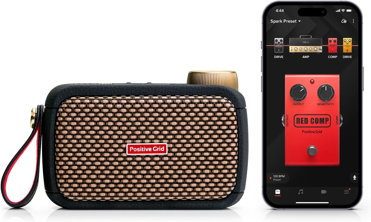 Positive Grid Spark GO 5W Ultra-Portable Smart Guitar Amp, Headphone Amp & Bluetooth Speaker with Smart App for Electric Guitar, Acoustic or Bass - Image 10