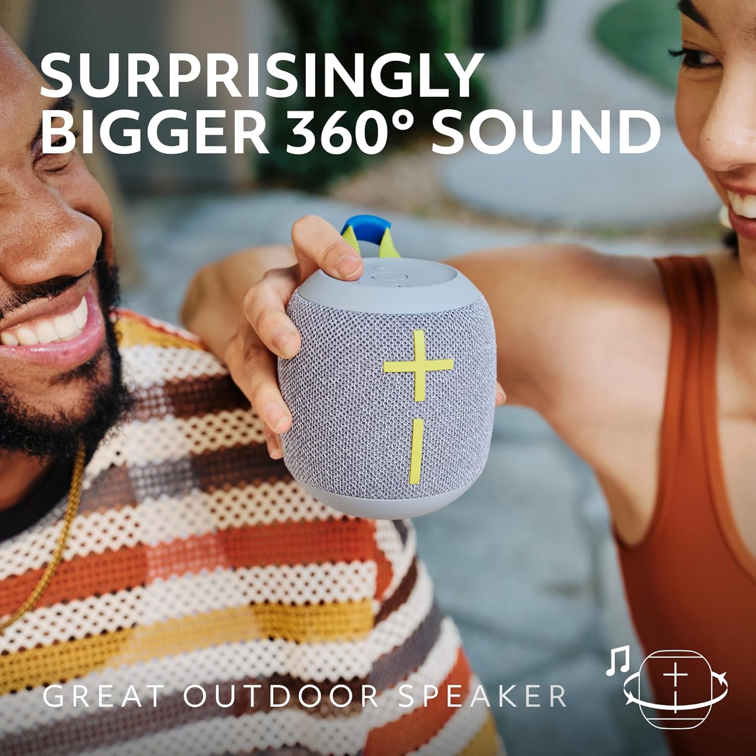 Ultimate Ears WONDERBOOM 4 Portable Waterproof Bluetooth Speaker with Big Bass and 360-Degree Sound, Dustproof Floating Speaker with 131ft (40m) Range - Gray - Image 3
