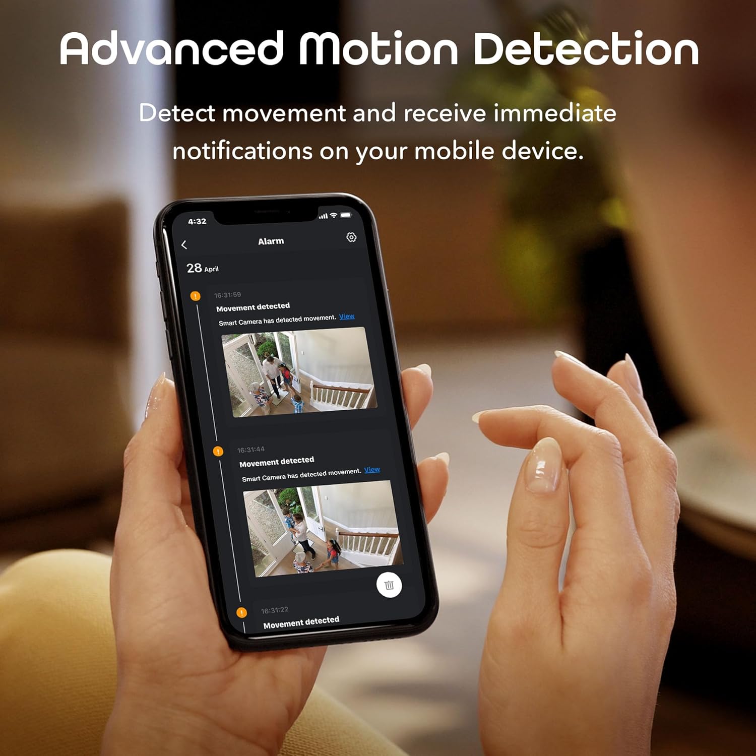 Geeni Vivid Indoor Smart Wi-Fi Camera, 1080p HD Surveillance with 2-Way Talk and Motion Detection, Compatible with Alexa and Google Assistant, No Hub Required (2 Pack) - Image 4