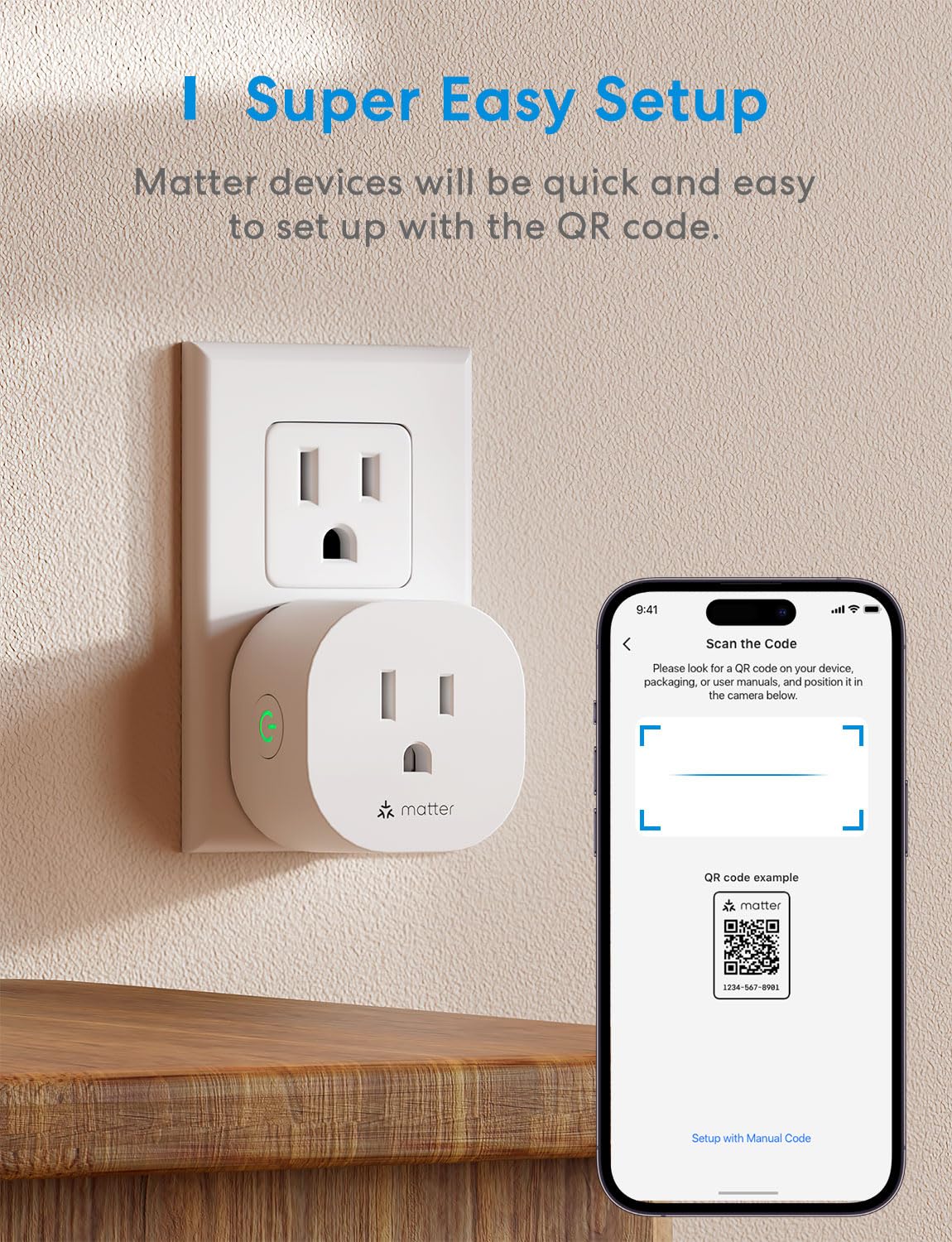 meross Matter Smart Plug Mini, Easy Setup, 100% Privacy Matter Smart Home, Work with Alexa, HomeKit, Google Home with Schedule and Timer, App and Voice Control, 2.4G Wi-Fi Only (4 Pack) - Image 3