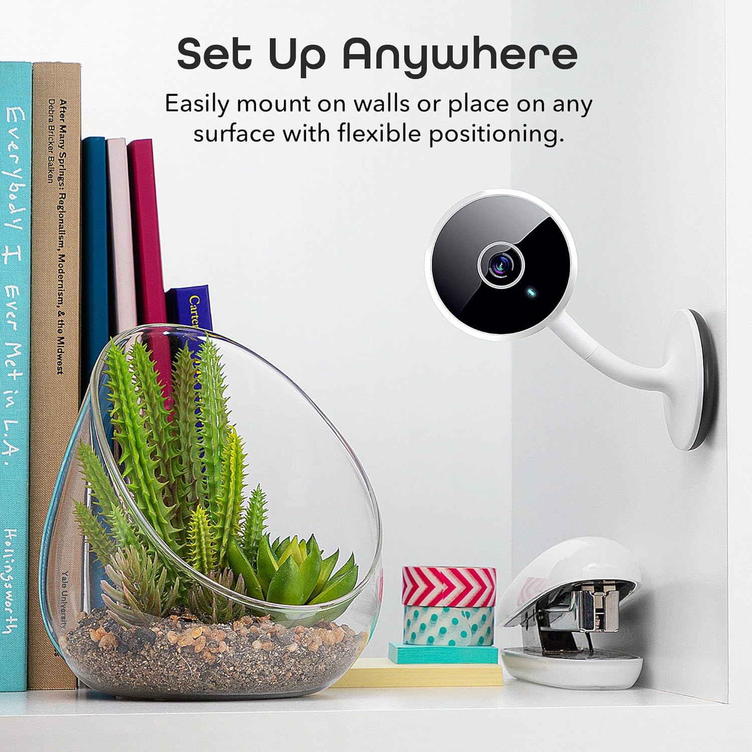 Geeni Vivid Indoor Smart Wi-Fi Camera, 1080p HD Surveillance with 2-Way Talk and Motion Detection, Compatible with Alexa and Google Assistant, No Hub Required (2 Pack) - Image 10