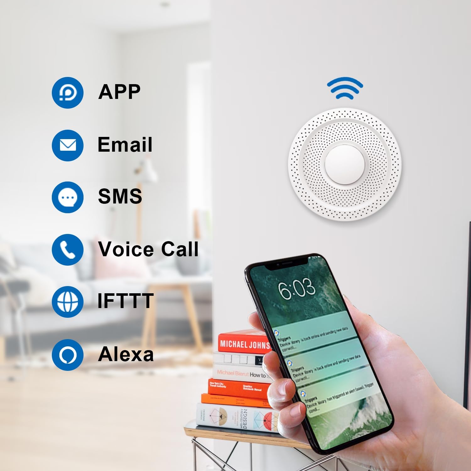 UbiBot AQS1 9-in-1 Air Quality Monitor - PM1/2.5/10, TVOC, CO2/CO2e, Temp/RH/Air Pressure, Multiple Alerts, WiFi/RS485 Connectivity, Free Public Cloud Platform, Support Local Network Deployment. - Image 4