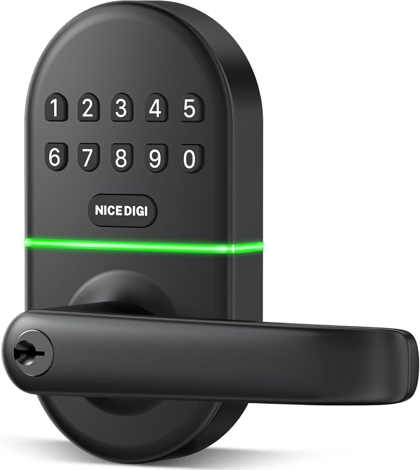 Smart Keypad Door Lock with Handle: Keyless Entry for Front Door by NICE DIGI, Original Seller - Image 2