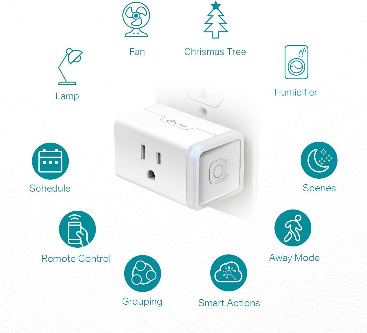 Kasa Smart Outdoor Dimmer Plug by TP-Link (KP405) & Plug by TP-Link (HS103P2) - Smart Home WiFi Outlet Works with Alexa, Echo and Google Home, No Hub Required, Remote Control, white - Image 8