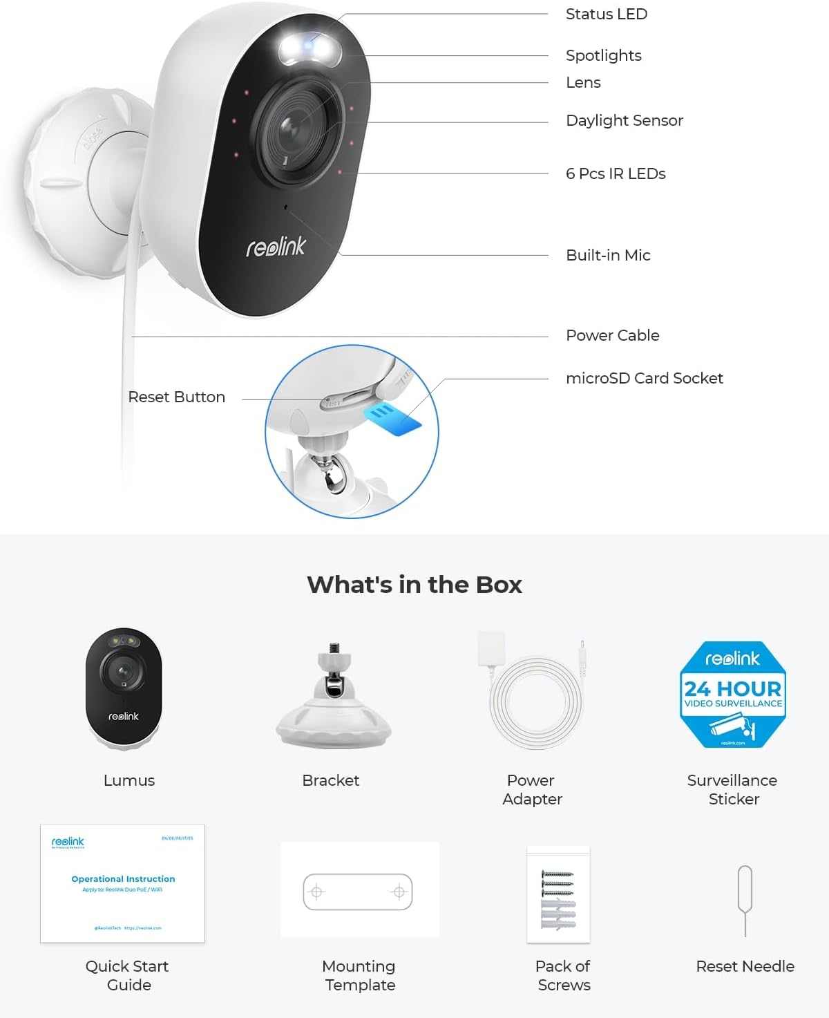 REOLINK Lumus, Upgraded 2K 4MP Outdoor Security Camera with Spotlights, 2.4/5GHz Dual-Band WiFi Camera Plug in, Smart Person/Vehicle/Animal Detection with Instant Alerts, Two-Way Talk, Local Storage - Image 9