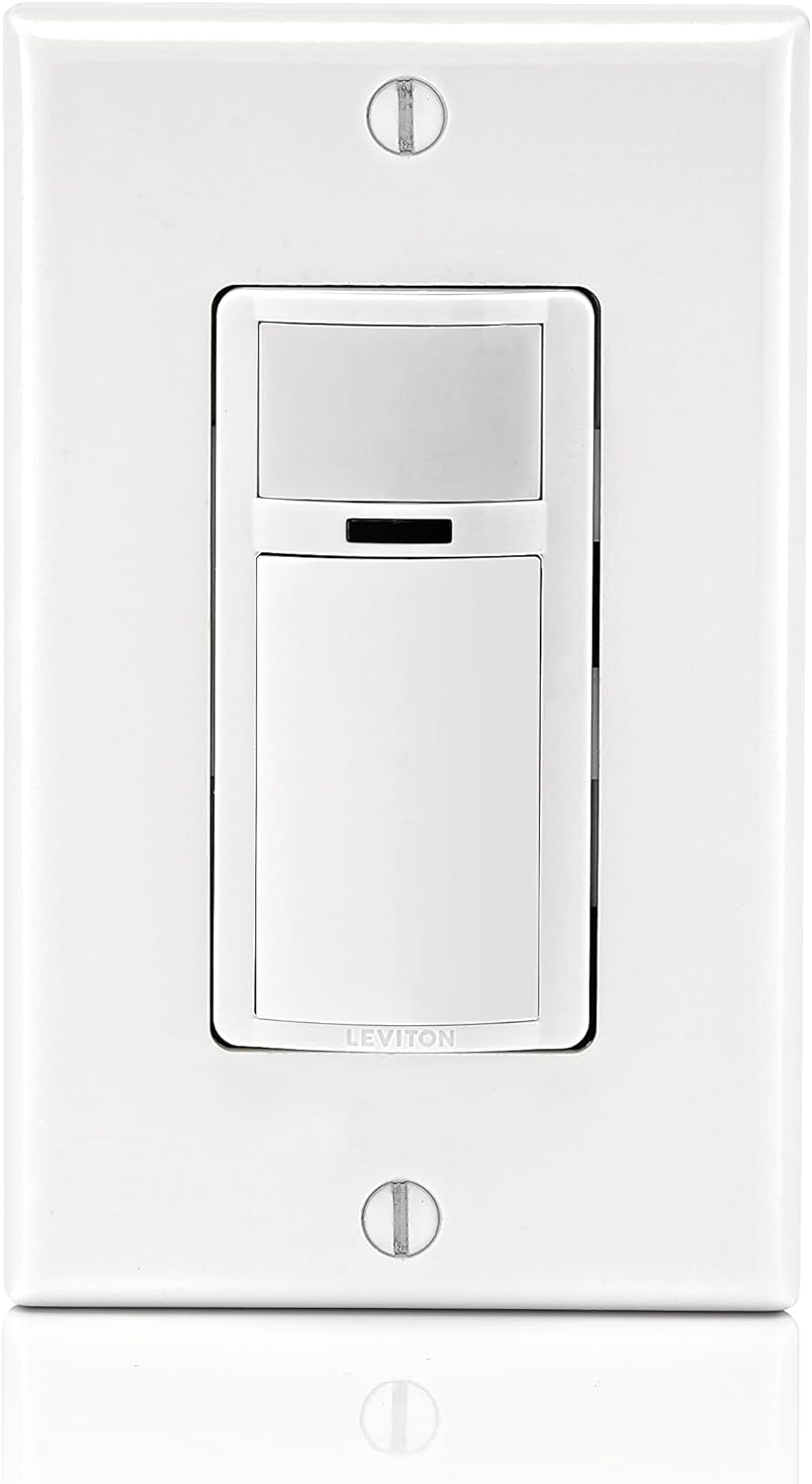 Leviton 2-Pack Decora Occupancy Motion Sensor Light Switch, Auto-On, 2A, Residential Grade, Single Pole, DOS02-2PK, White - Image 5