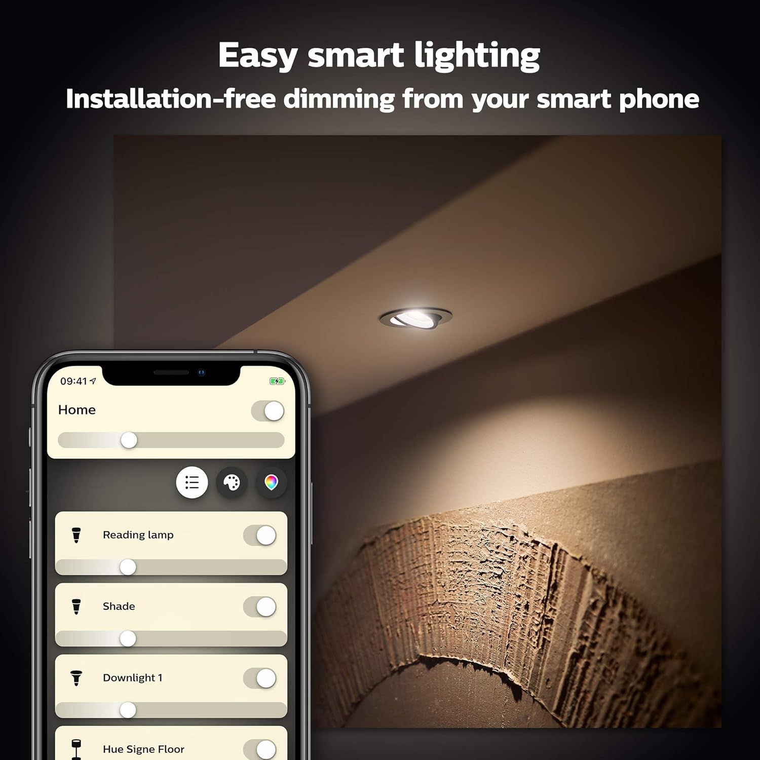 Philips Hue White 4.7W PAR20 Base E26 LED Smart Bulb, Dimmable, Bluetooth & Zigbee Compatible, Voice Activated with Alexa, 2-Pack - Image 3