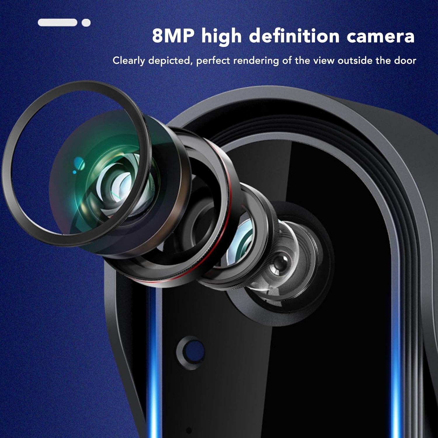 Cordless Video Doorbell Intercom System, 4.3 Inch Monitor with 1080P Door Camera, Night Vision, 8MP 170° Wide Angle, Two Way Talk, IP66 Waterproof - Image 8