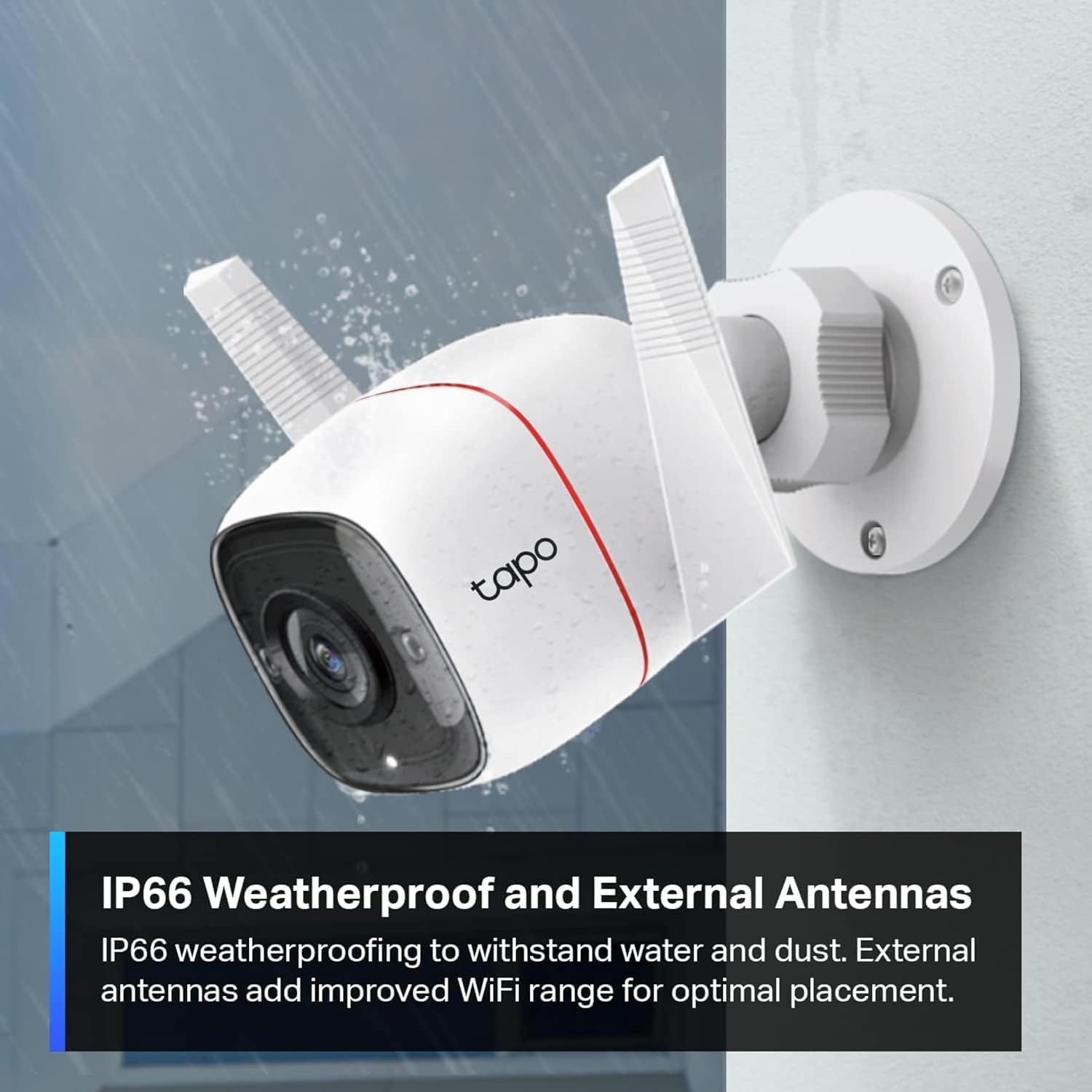 TP-Link Tapo 2K HD Security Camera Outdoor Wired, Built-in Siren, Night Vision, IP66 Weatherproof, Motion/Person Detection, Works w/Alexa & Google Home, Cloud/SD Card Storage, 2-Way Audio,White - Image 6