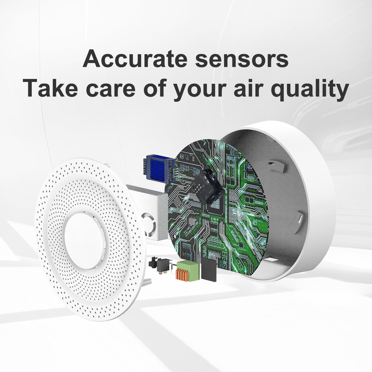 UbiBot AQS1 9-in-1 Air Quality Monitor - PM1/2.5/10, TVOC, CO2/CO2e, Temp/RH/Air Pressure, Multiple Alerts, WiFi/RS485 Connectivity, Free Public Cloud Platform, Support Local Network Deployment. - Image 8