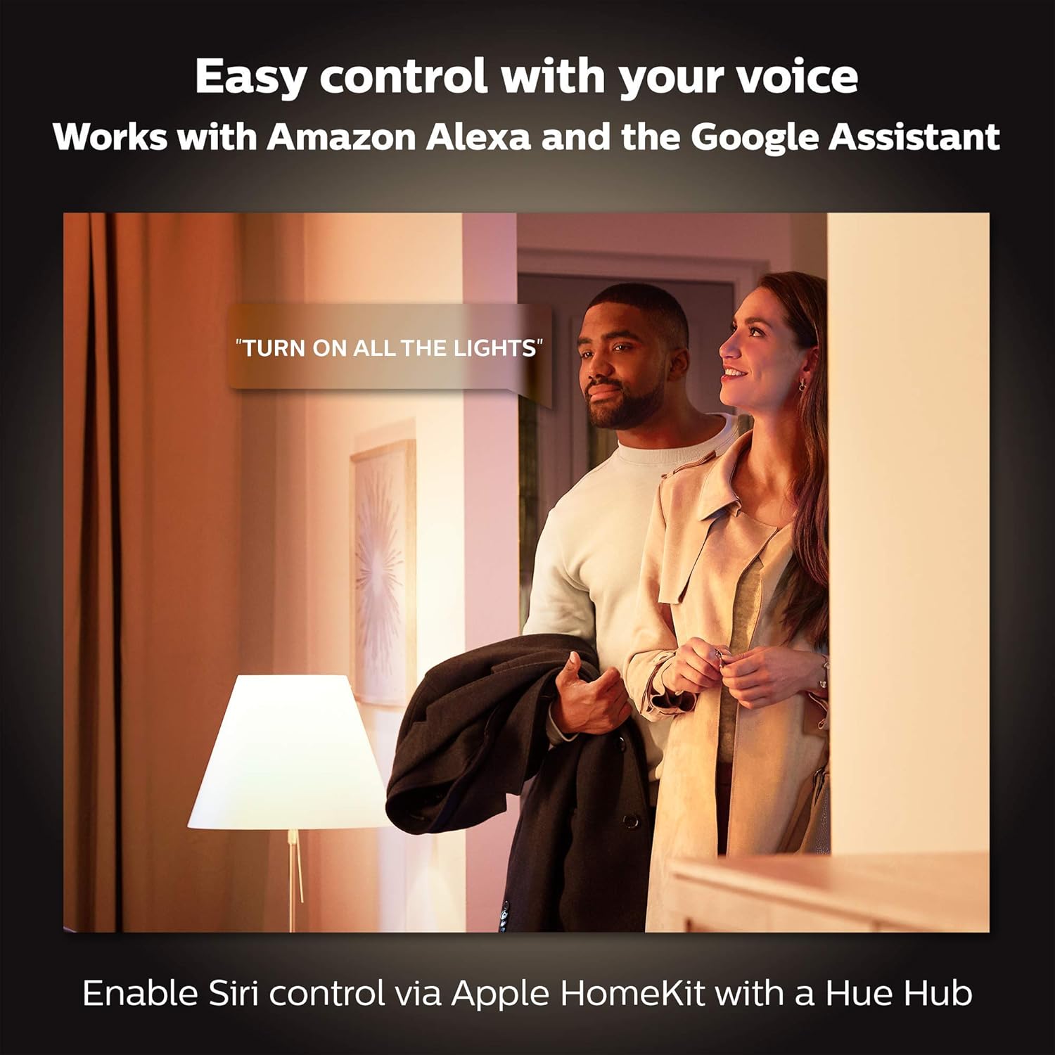 Philips Hue White 4.7W PAR20 Base E26 LED Smart Bulb, Dimmable, Bluetooth & Zigbee Compatible, Voice Activated with Alexa, 2-Pack - Image 4