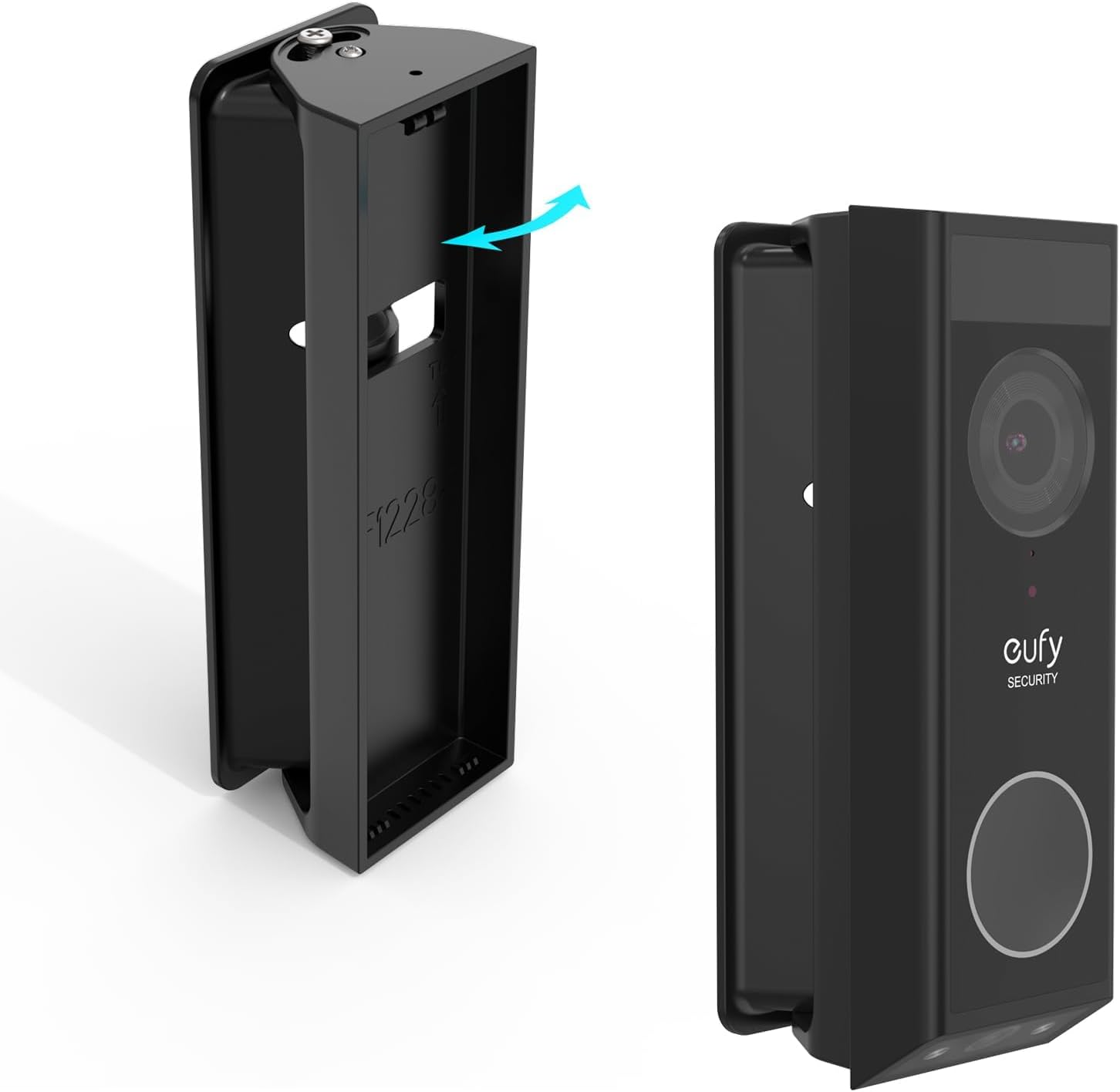 Adjustable 0-35 Degree Doorbell Angle Mount for eufy Security Video Doorbell E340 (Black) - Image 2