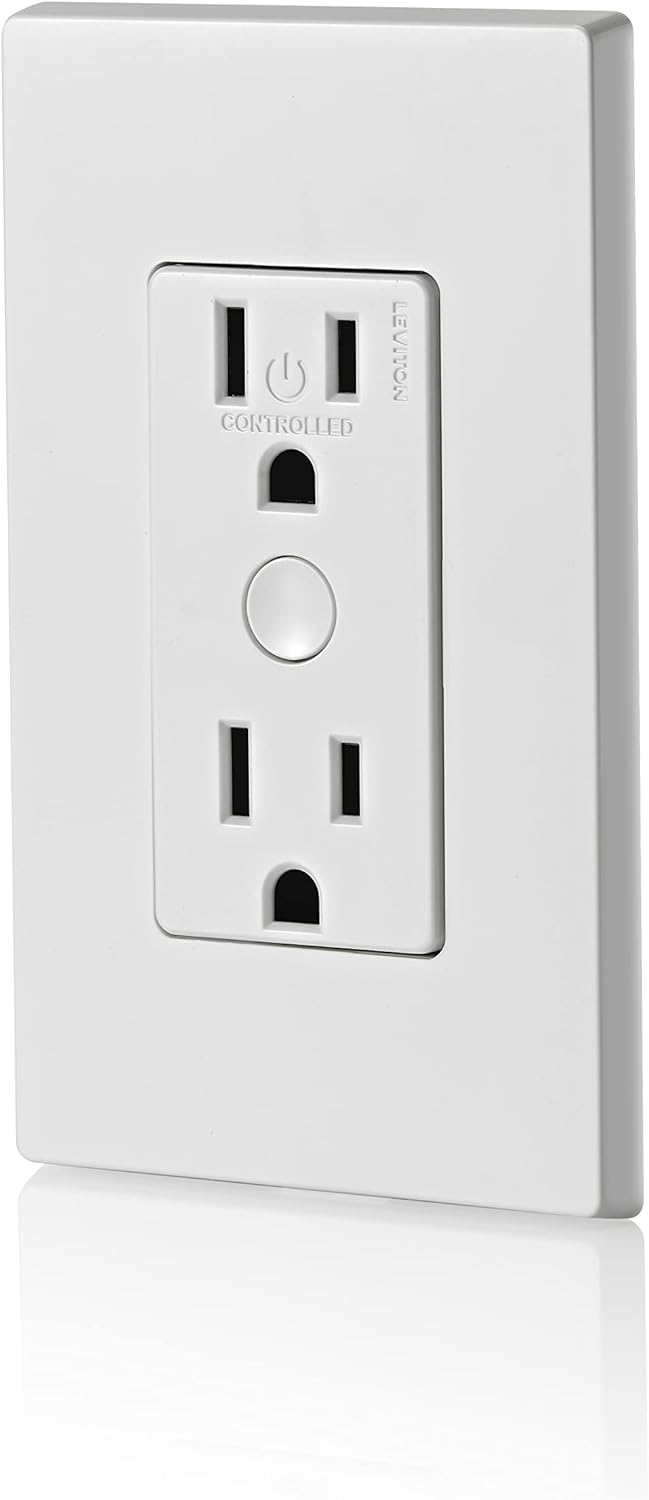 Leviton Decora Smart Outlet, Tamper-Resistant 15A, Wi-Fi 2nd Gen, D215R-2RW, White - Image 11