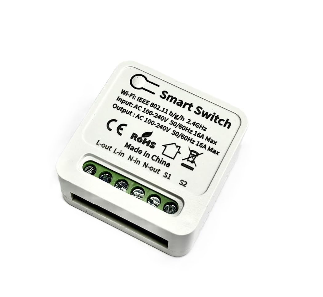 MERQC 16A Mini WiFi Smart Switch Smart Home DIY Light Switches Module 2-Way Control Work with Smart Life - Image 2