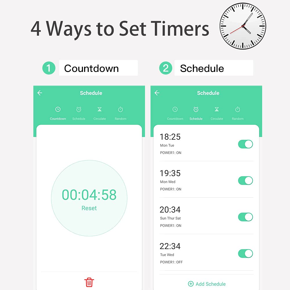 ZigBee 3.0 US Smart Plug 16A Smart Life APP On/Off Control Power Metering KWh, mA, W. V, Countdown Set Schedules Circulate Timers, Compatible with Amazon Alexa - Image 5