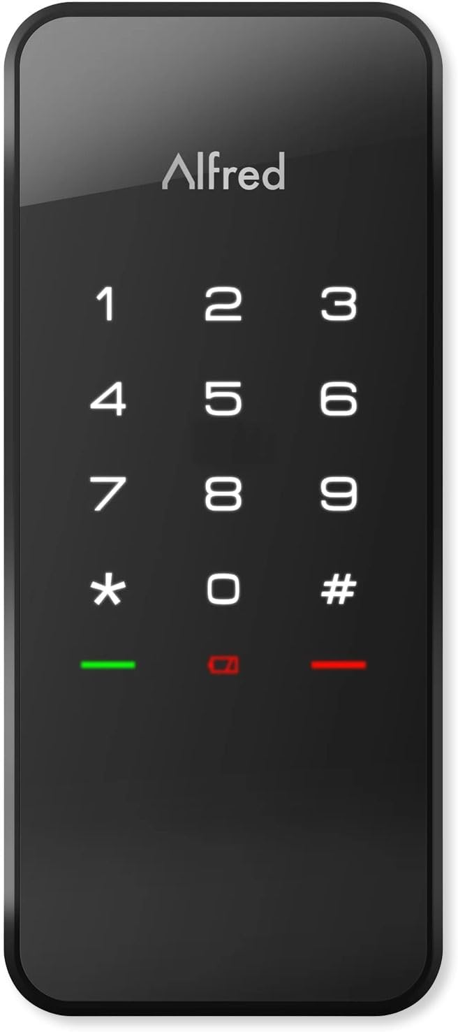 Alfred Touchscreen Keypad Pin + Bluetooth + Z-Wave (DB1-C-BL) Smart Door Lock - Image 2