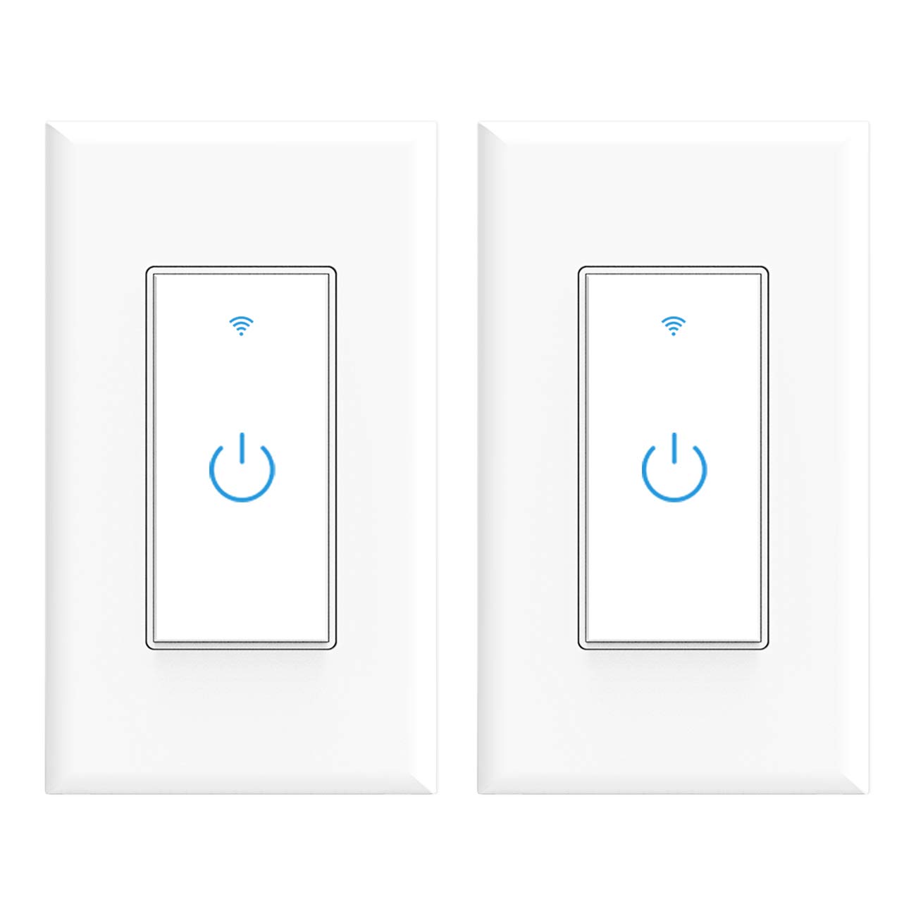 WiFi Smart Switch, WiFi Light Switch 2 Packs, Compatible with Alexa and Google Home, App Remote Control with Timing Funtion, No Hub Required (Neutral Wire Required) - Image 2