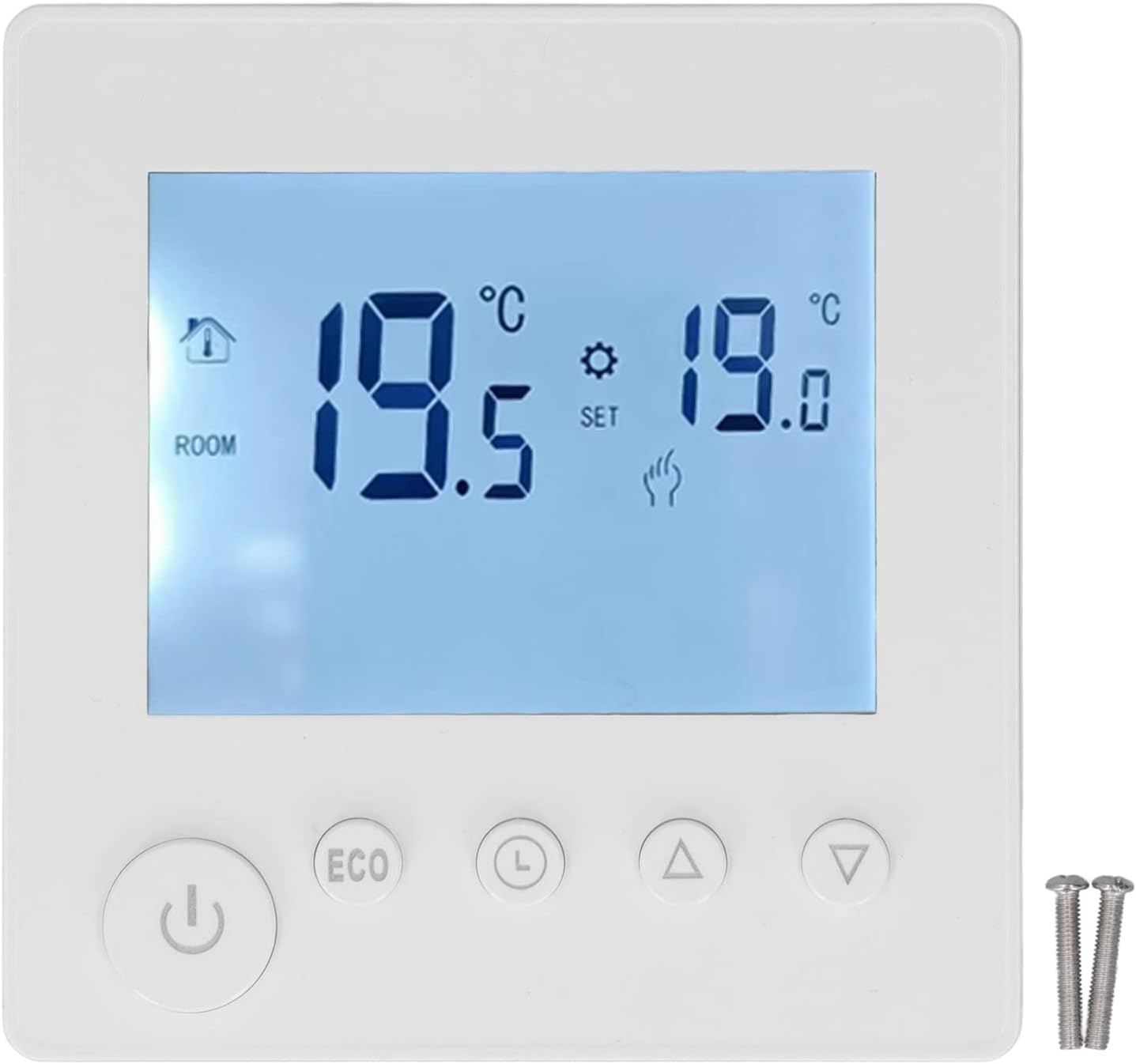 Smart Thermostat, Home Electric Heating Thermostat Digital Thermostat with Large LCD Display Programmable Thermostats AC 95‑240V 16A - Image 2