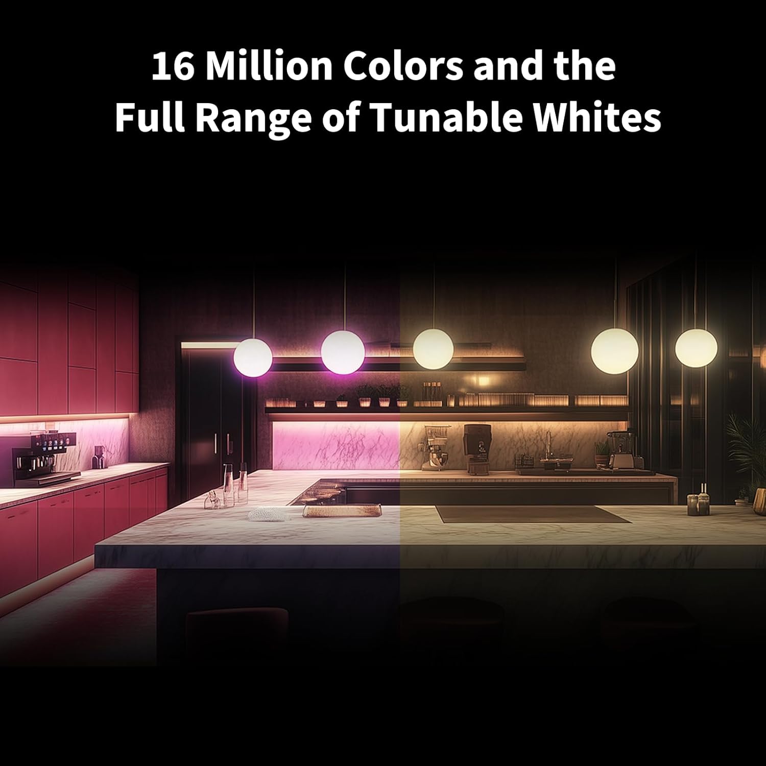 Aqara Thread/Zigbee Smart LED Light Bulb T2 GU10, Tunable White (2000K-9000K), RGB Color Changing Light Bulb with 16 Million Colors, 30W Equivalent, Matter, Works with HomeKit, Alexa, Google & More - Image 4