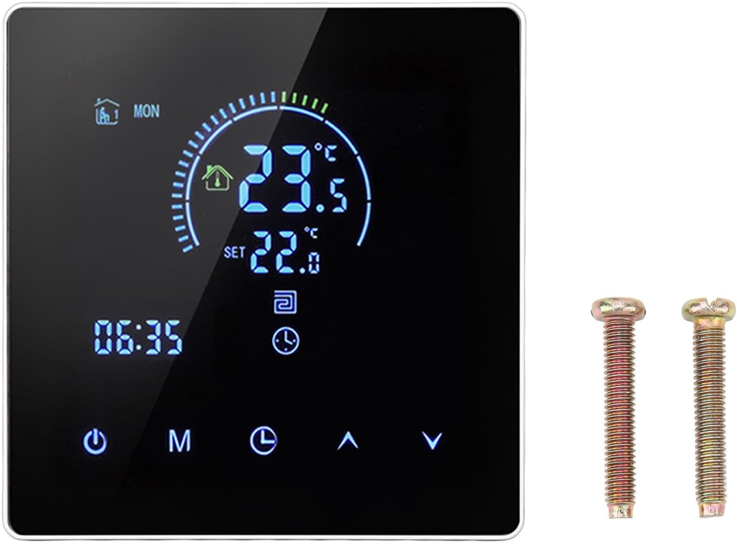 Temperature Controller 5‑60℃ Water Heating Temperature Controller Thermostat 3500W Smart LCD Digital Remote APP Control Thermostat for Tuya AC90V‑240V ( Type) - Image 2