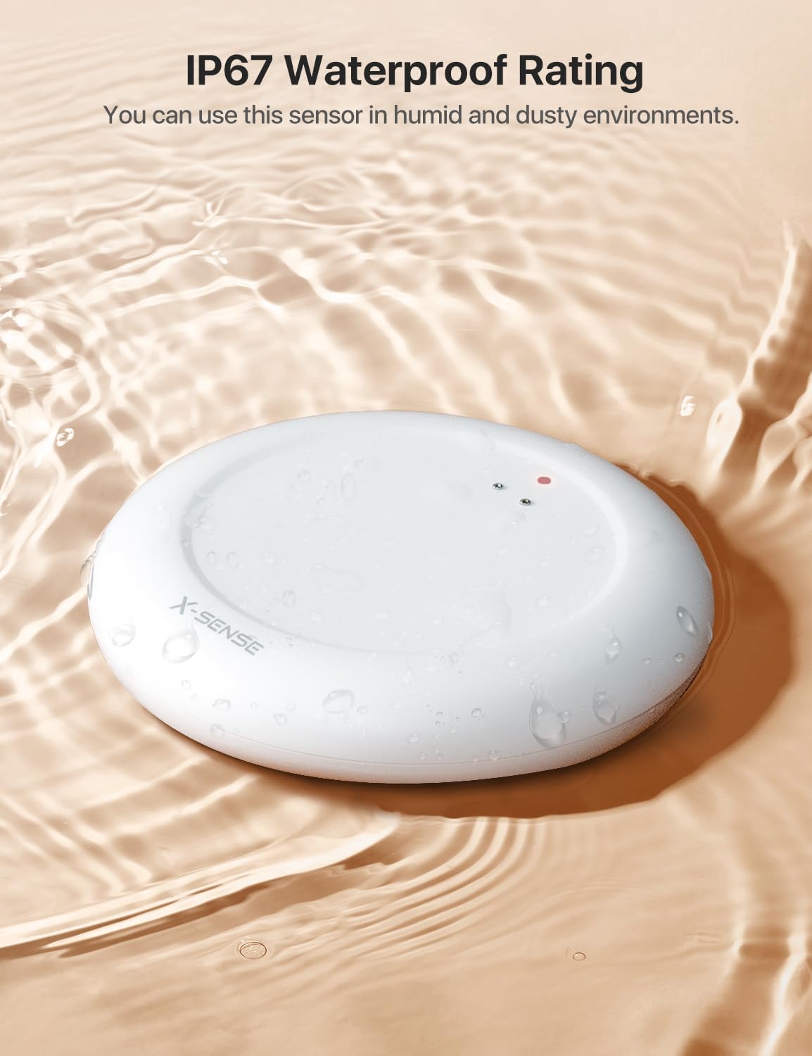 X-Sense Wi-Fi Water Leak Detector Kit, Smart Water Sensor Alarm with App Alerts and Ultra-Slim Design, Water Alarm Leak Detector for Basements, 4 Water Sensors and 1 Base Station, Model SWS0A41 - Image 9