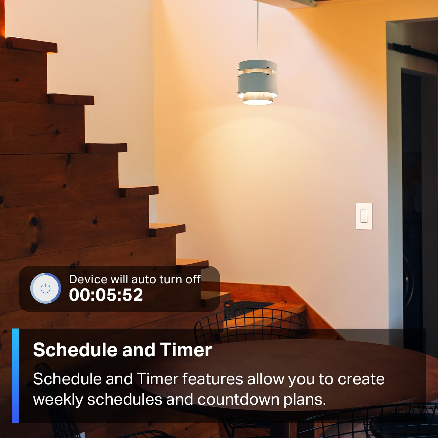 TP-Link Tapo Matter Smart Light Switch: Voice Control w/Siri, Alexa & Google Assistant | UL Certified | Timer & Schedule | Easy Guided Install | Neutral Wire Required | Single Pole | Tapo S505 - Image 7